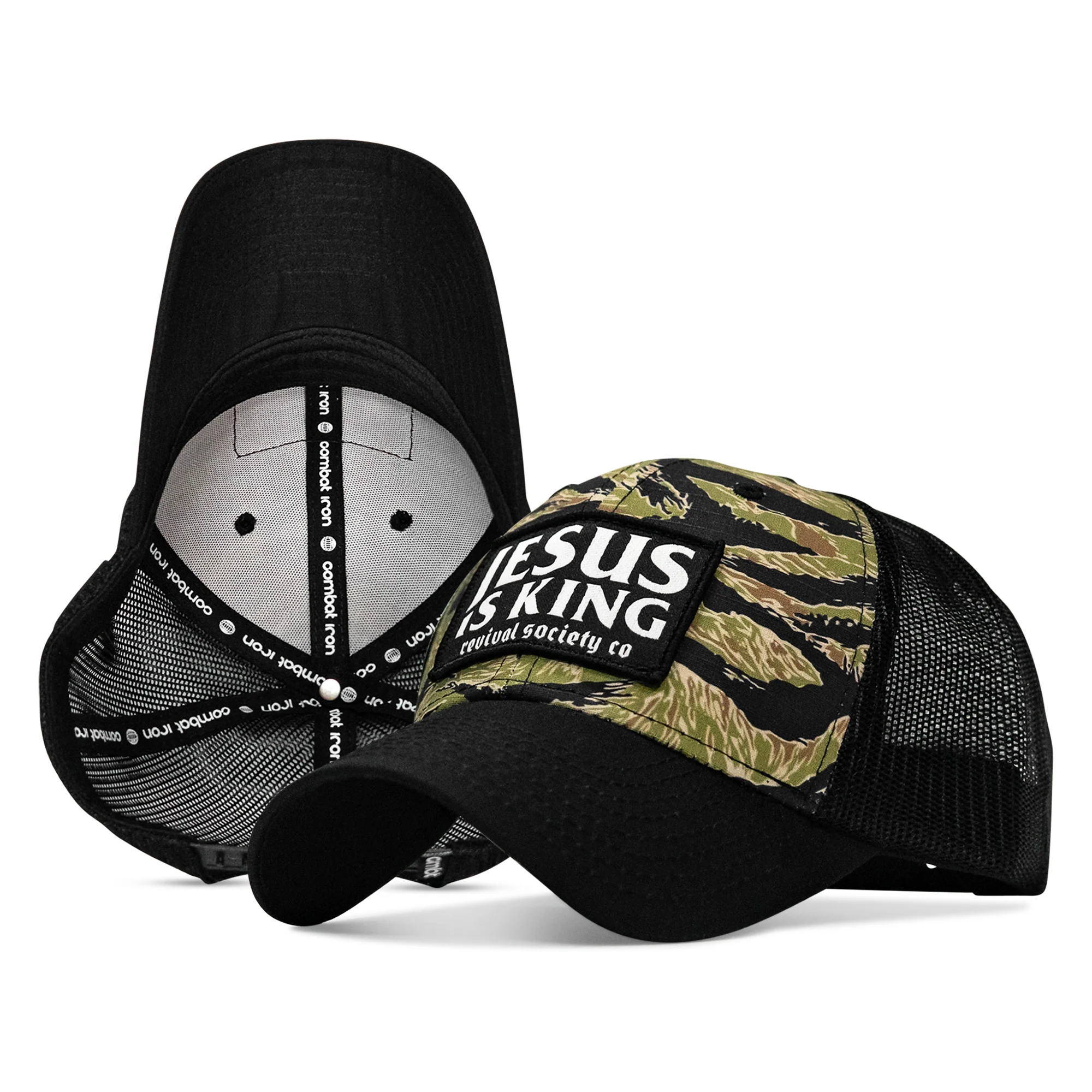 Jesus Is King Patch Original Ripstop Snapback Hat - Image 8