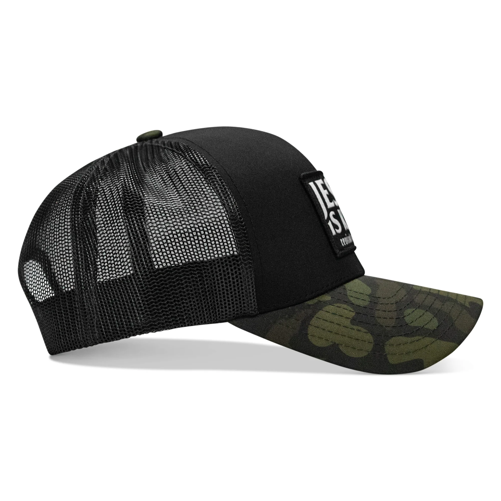 Jesus Is King Patch Snapback Hat - Image 10
