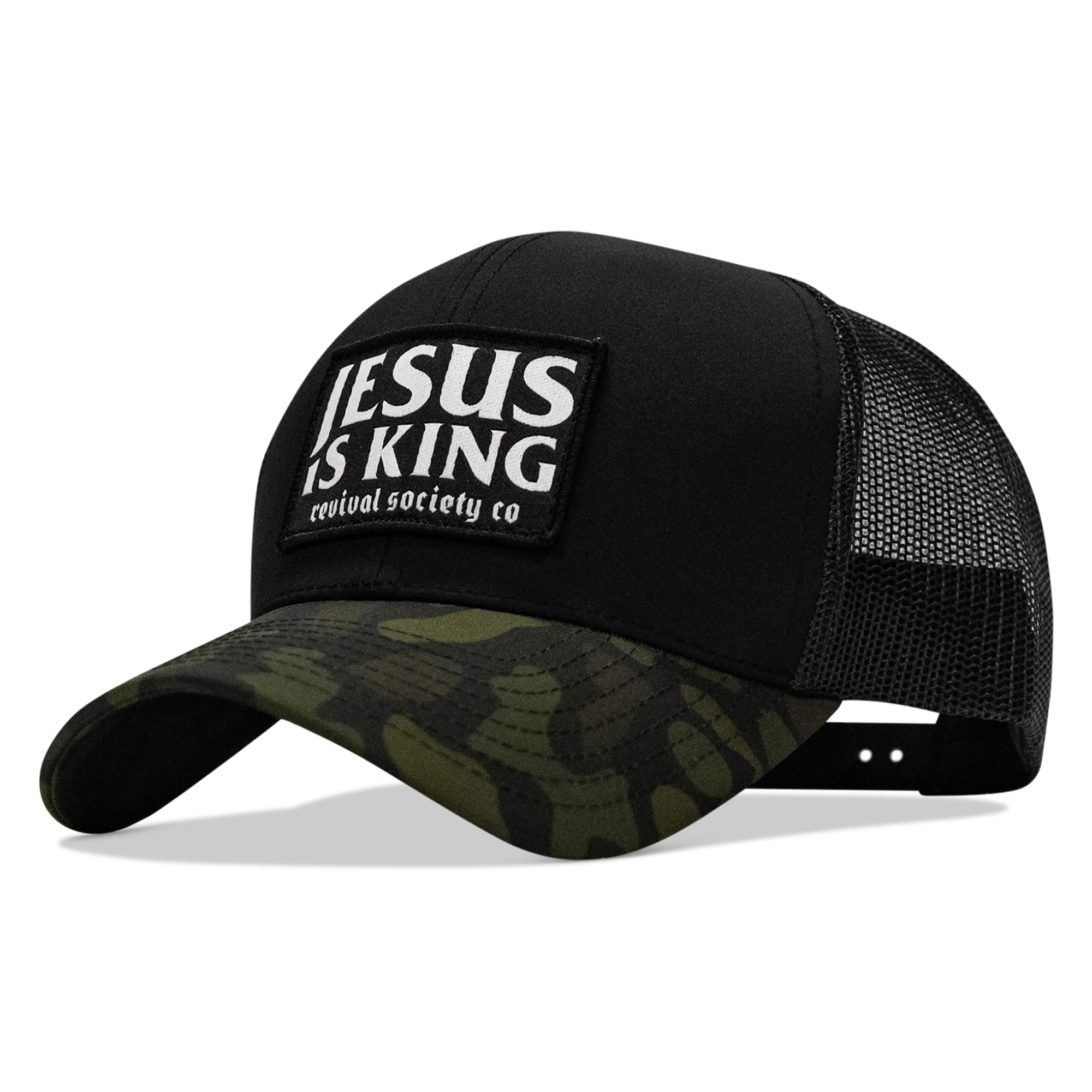 Jesus Is King Patch Snapback Hat - Image 7
