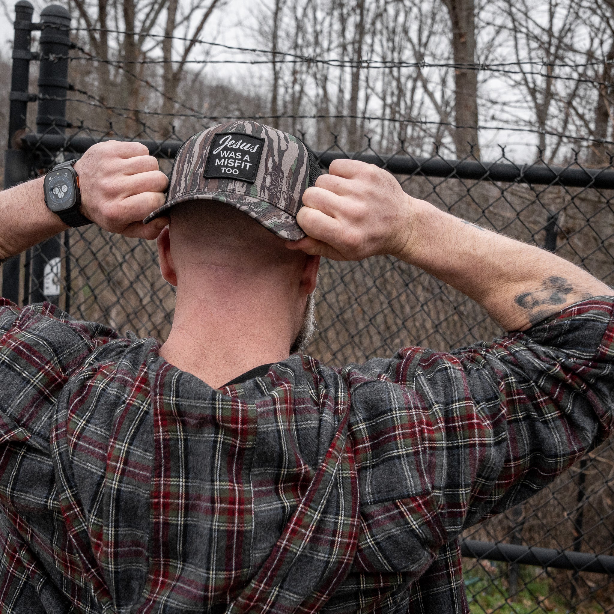 Jesus Was A Misfit Too Patch Snapback Hat - Image 32