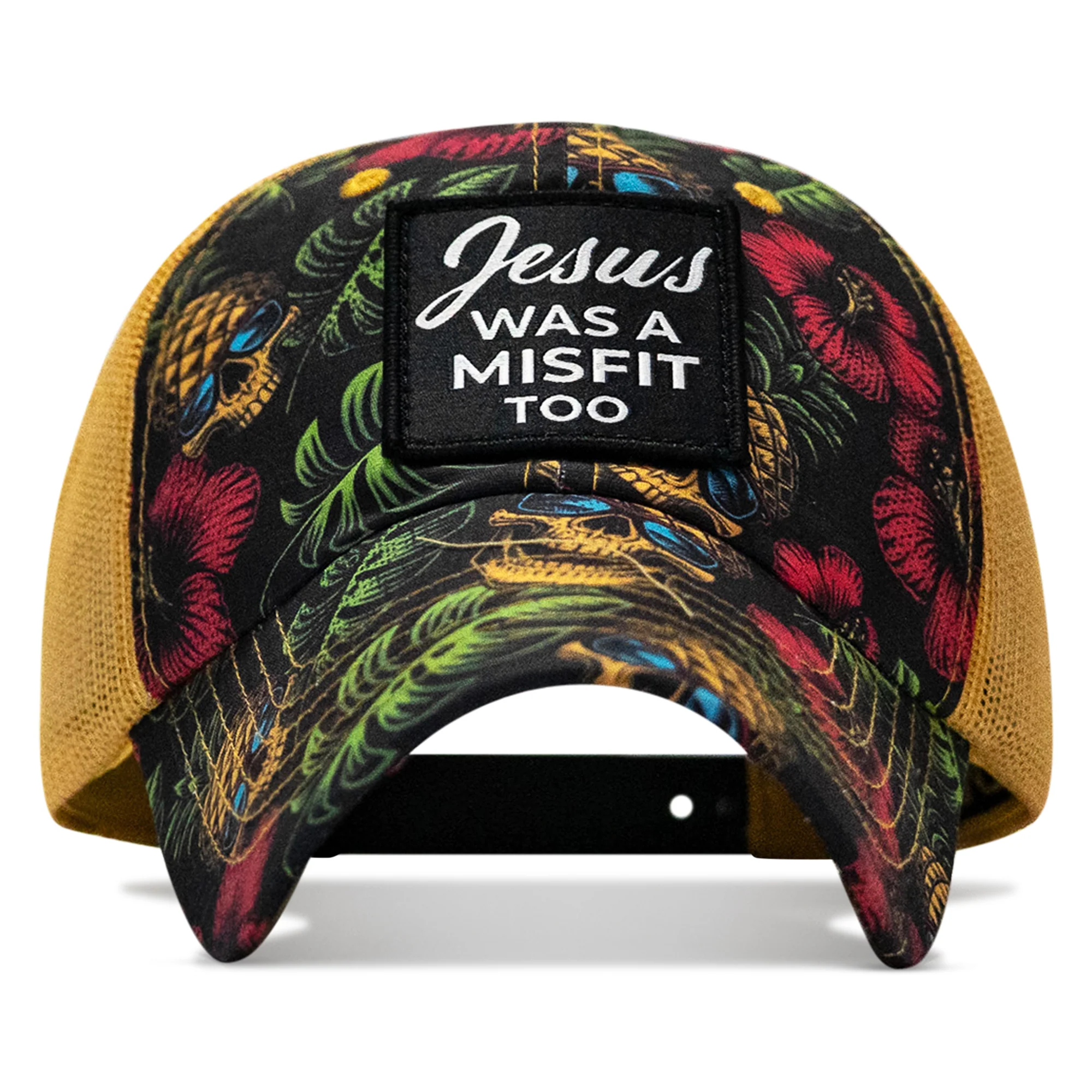 Jesus Was A Misfit Too Patch Tactical Ripstop Mesh Snapback Hat - Image 18