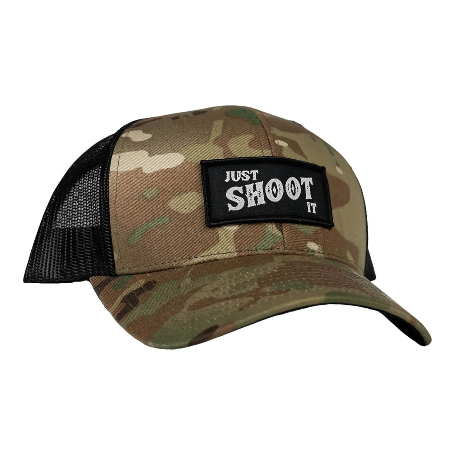 Just Shoot It Patch Snapback Hat - Image 13