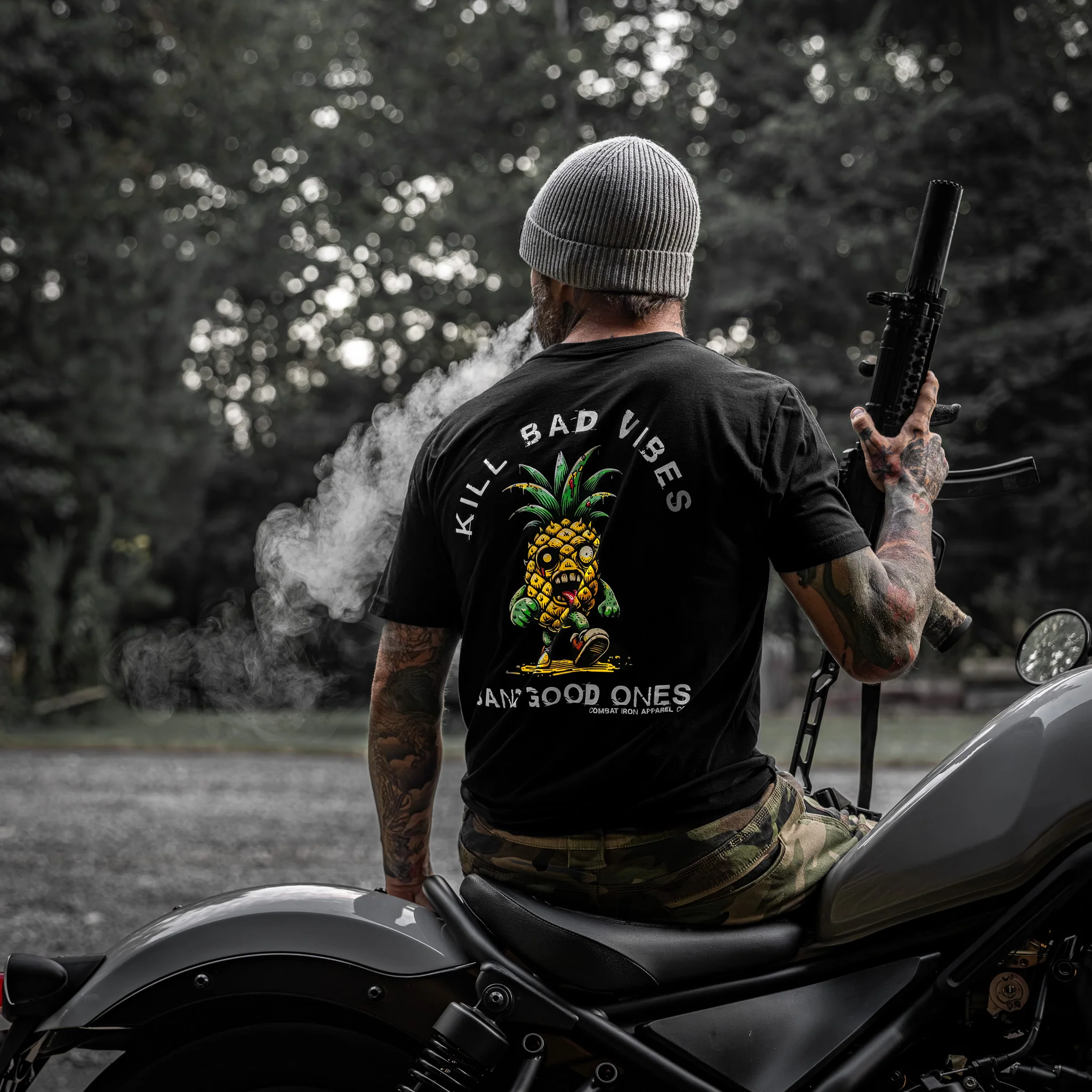 Kill Bad Vibes Men's T-Shirt - Image 3