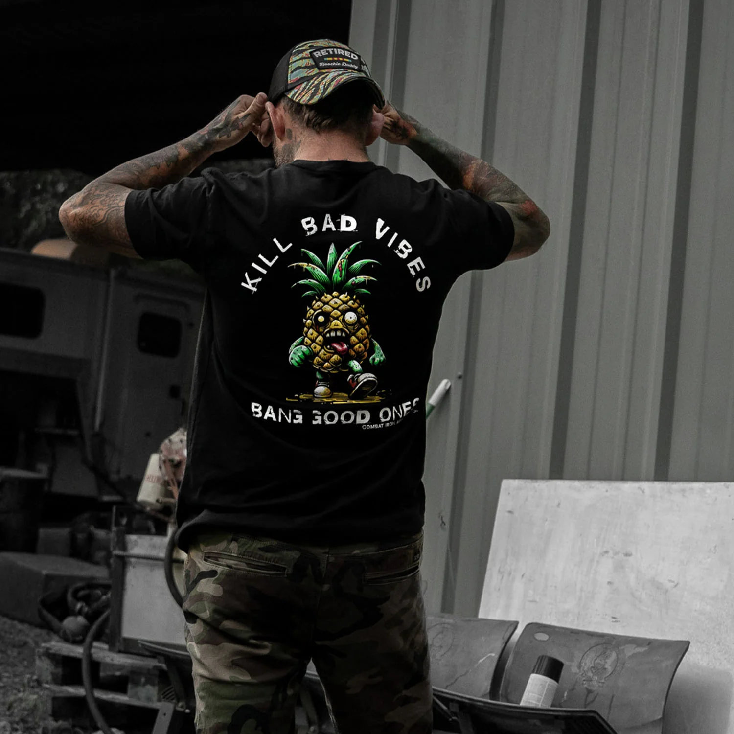 Kill Bad Vibes Men's T-Shirt - Image 4