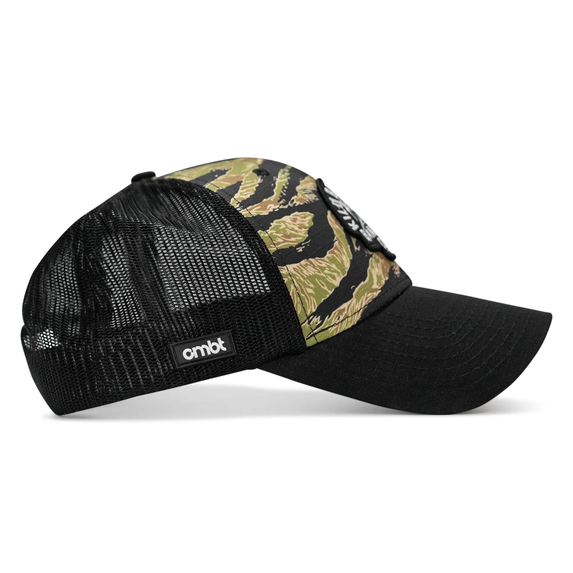 Kill Bad Vibes Skull Patch Original Ripstop Snapback Hat - Image 8