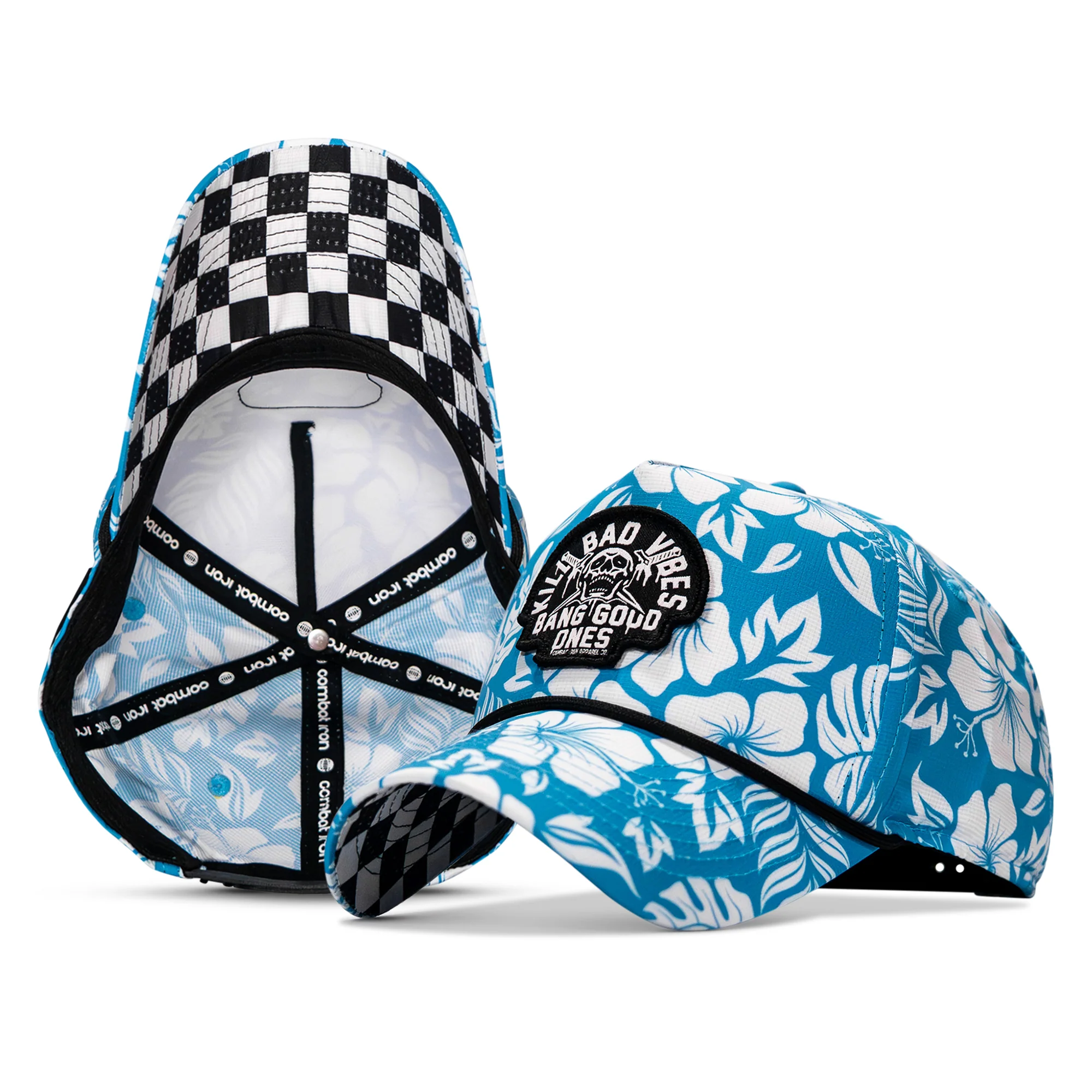 Kill Bad Vibes Skull Weekender Rope Snapback Hat - Image 19
