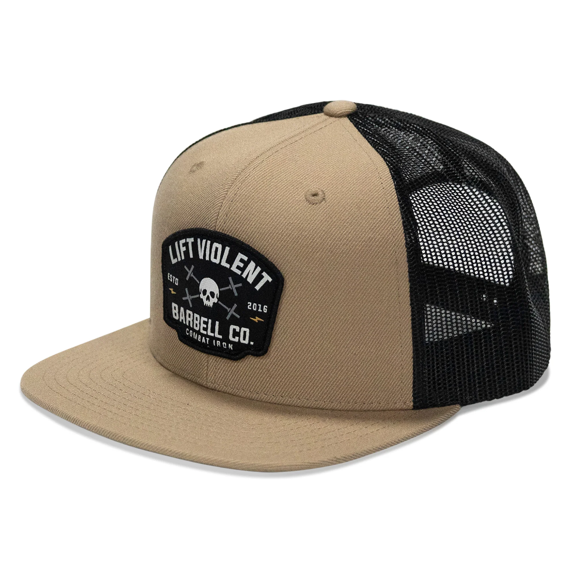 Lift Violent Barbell Co Patch Flatbill Snapback Hat - Image 8