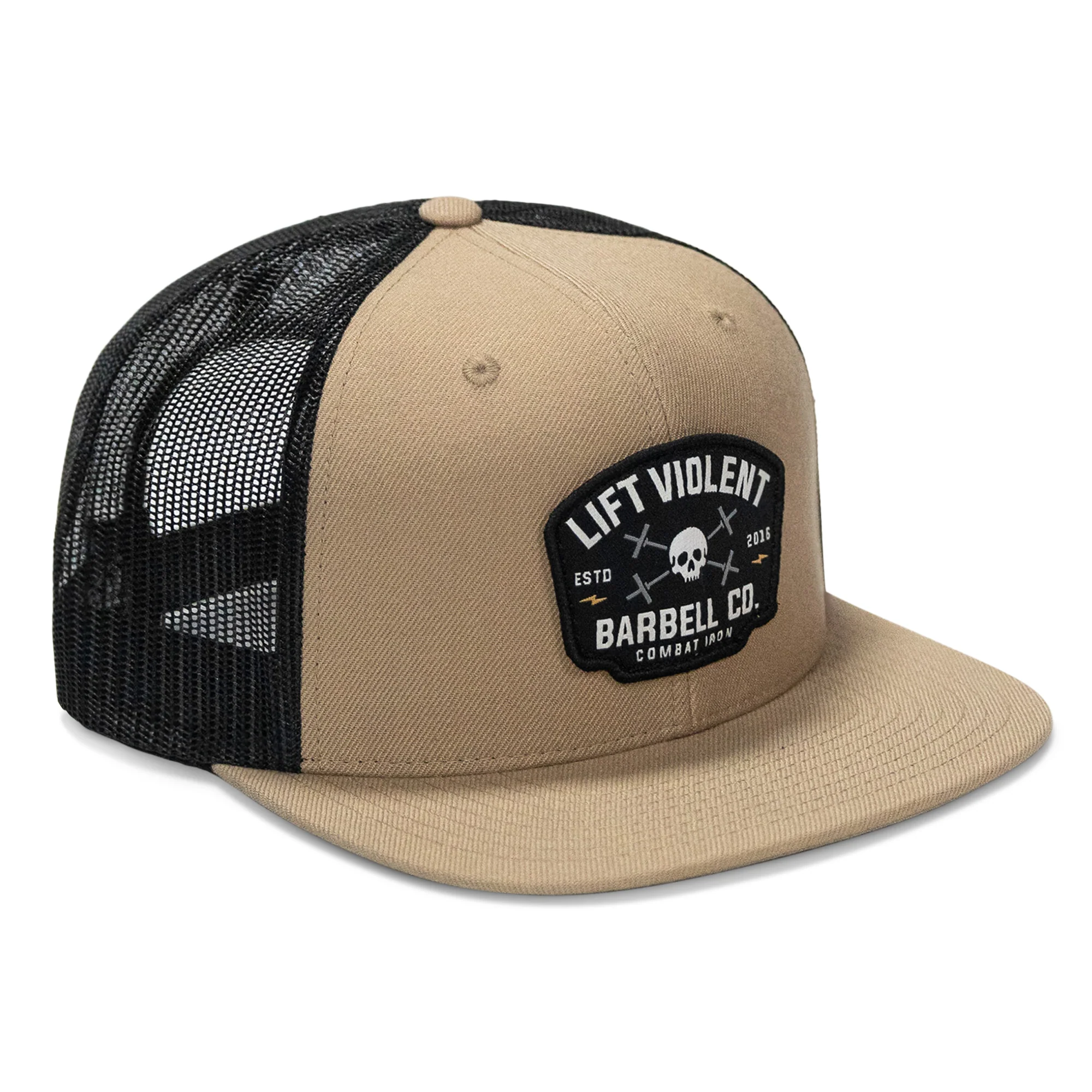 Lift Violent Barbell Co Patch Flatbill Snapback Hat - Image 9