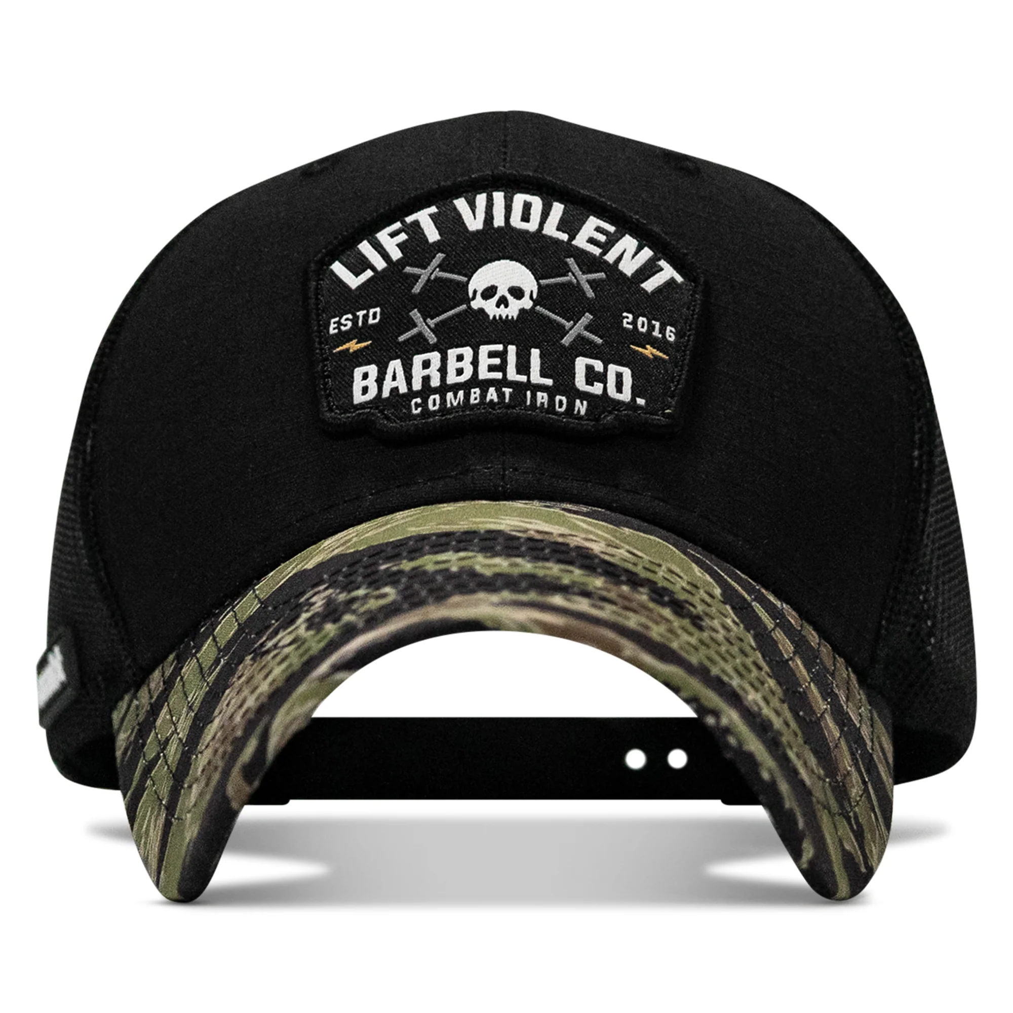Lift Violent Barbell Co Patch Original Ripstop Snapback Hat - Image 38