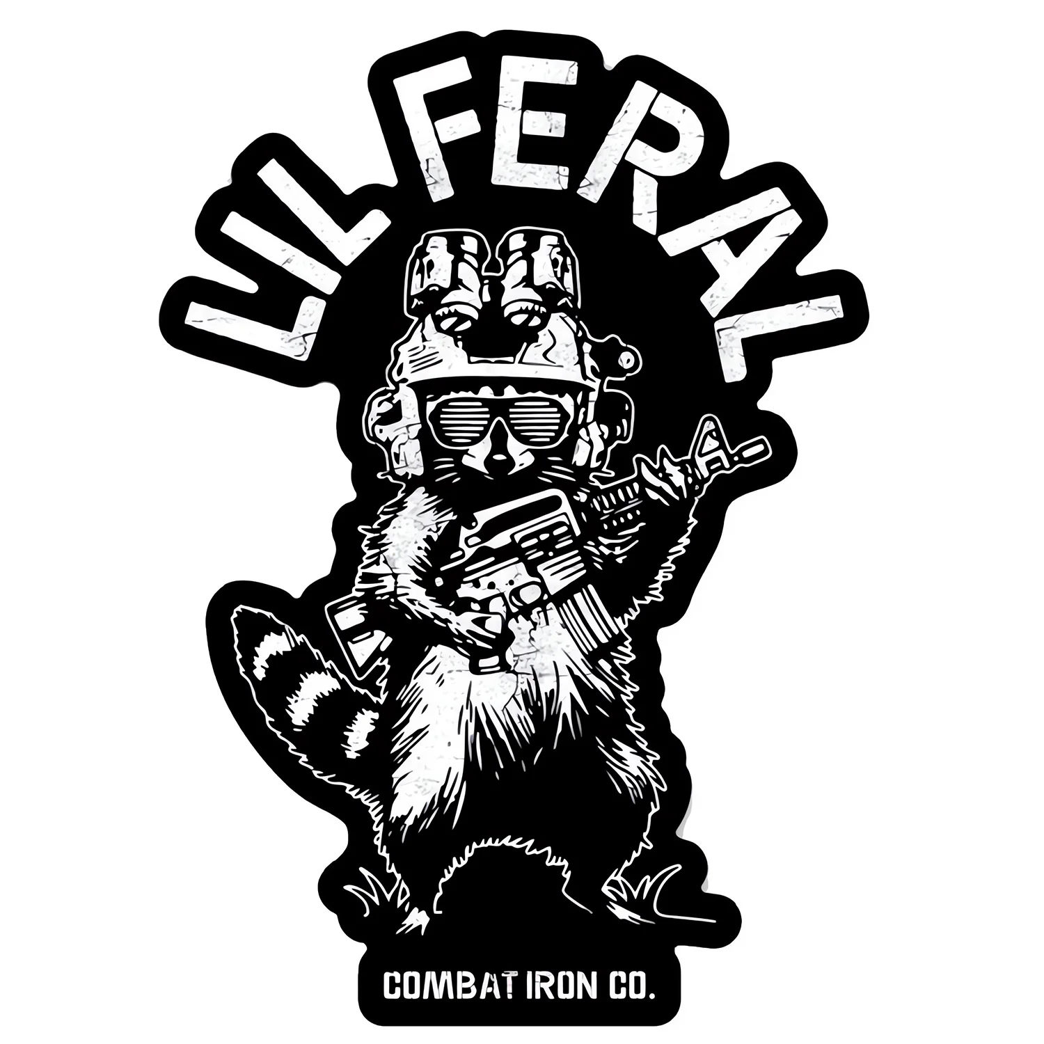 Lil Feral Racoon Decal