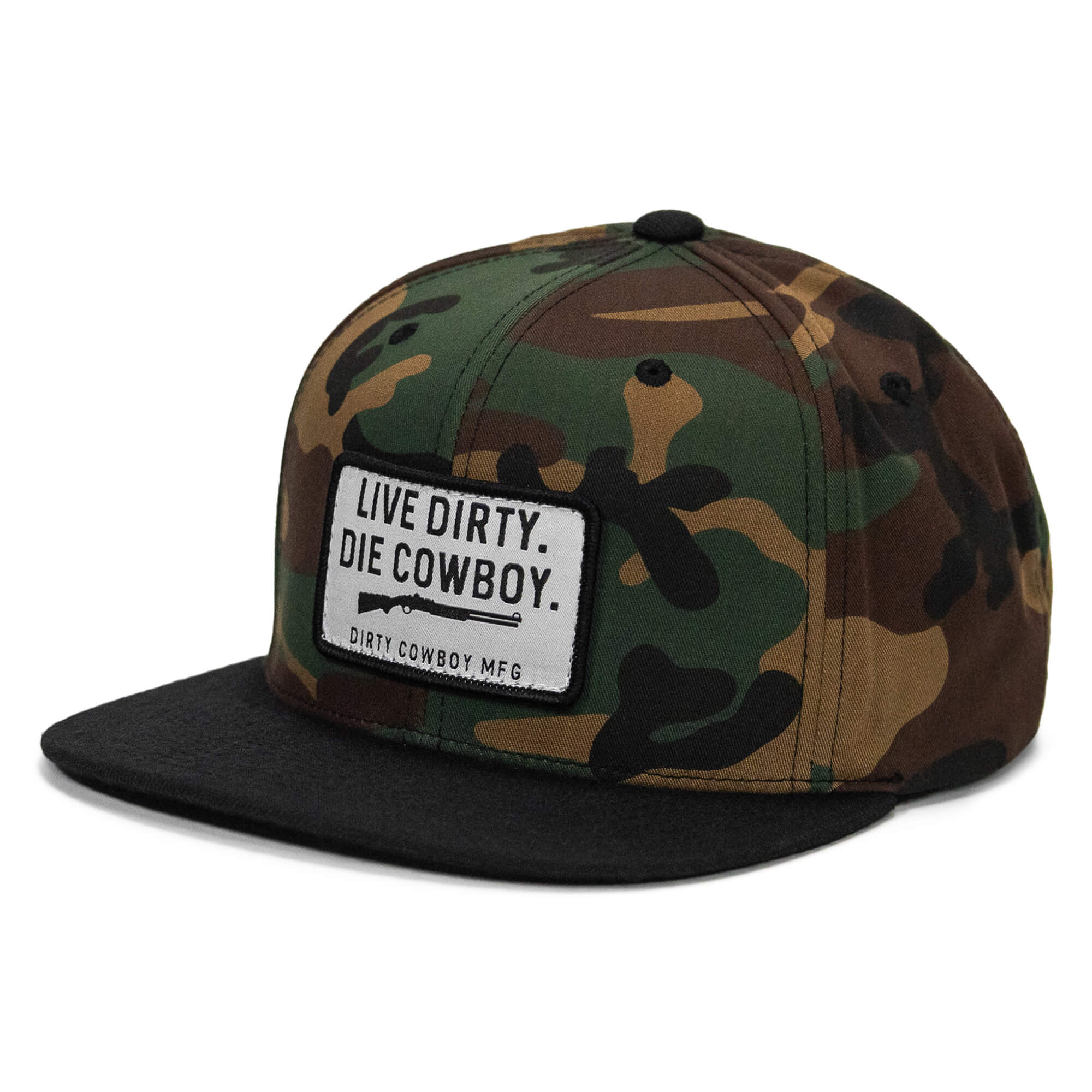 Live Dirty. Die Cowboy. Flatbill SnapBack - Image 10