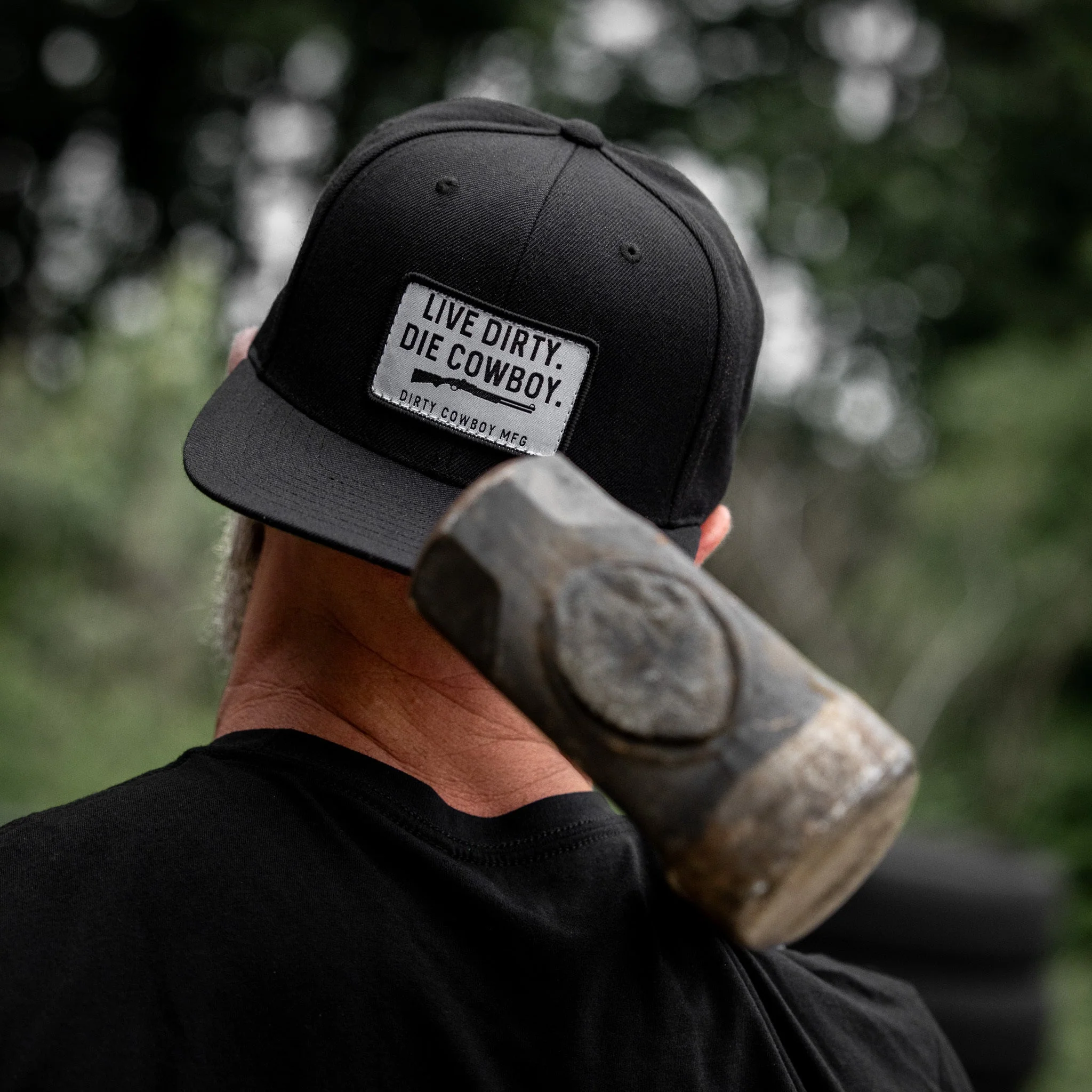 Live Dirty. Die Cowboy. Flatbill SnapBack - Image 6