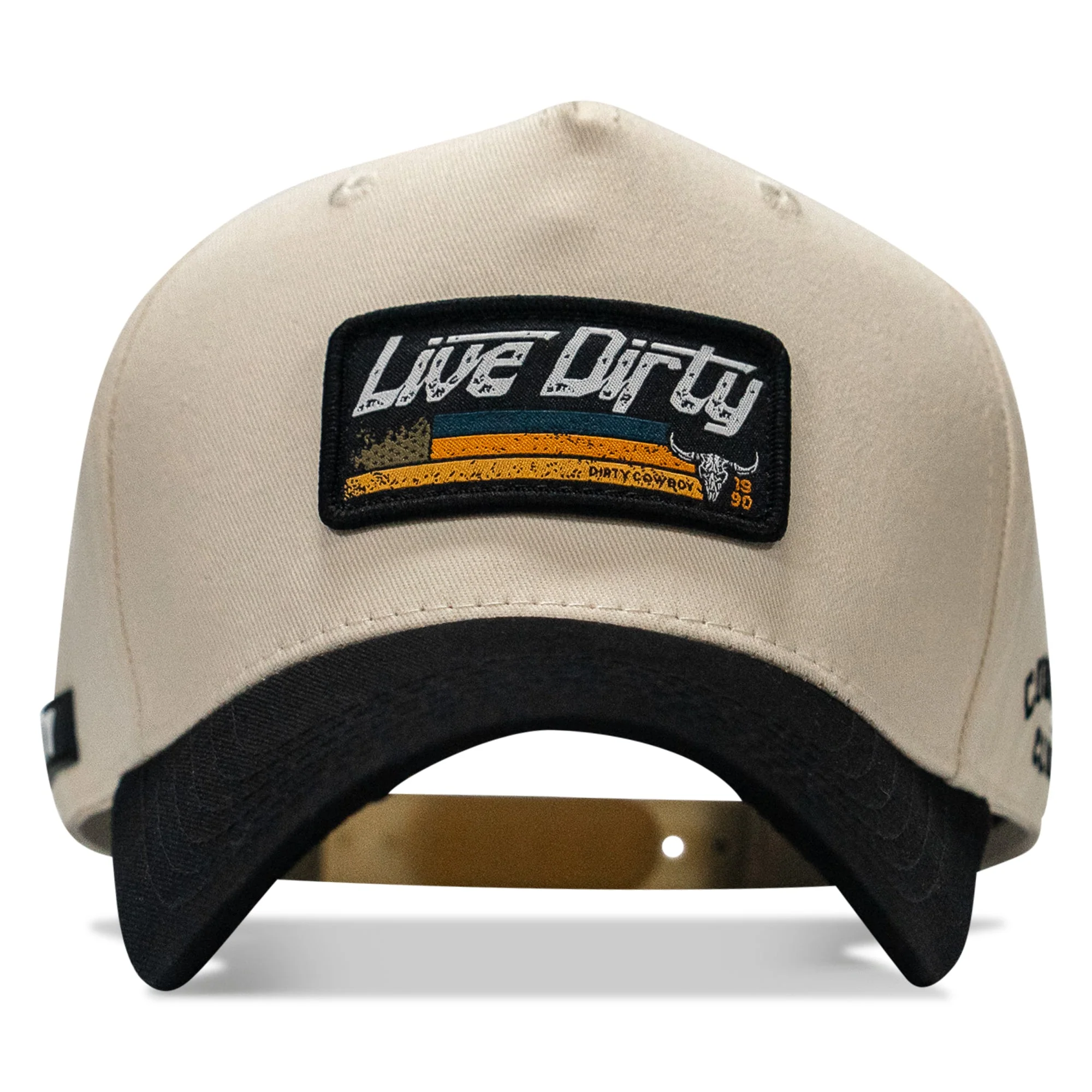 Live Dirty Western Patch Classic 5 Pannel Snapback Hat