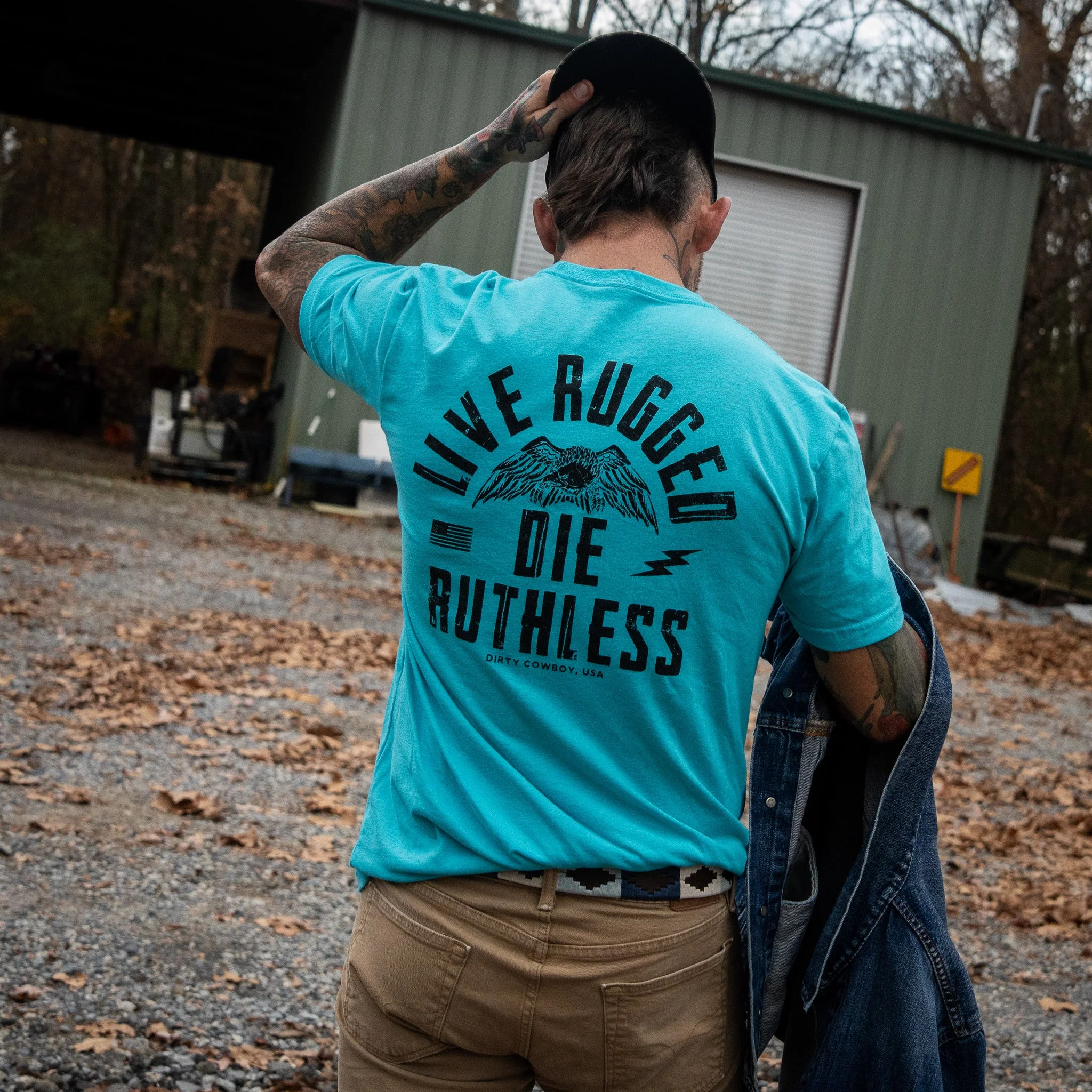 Live Rugged Die Ruthless Men's T-Shirt - Image 33