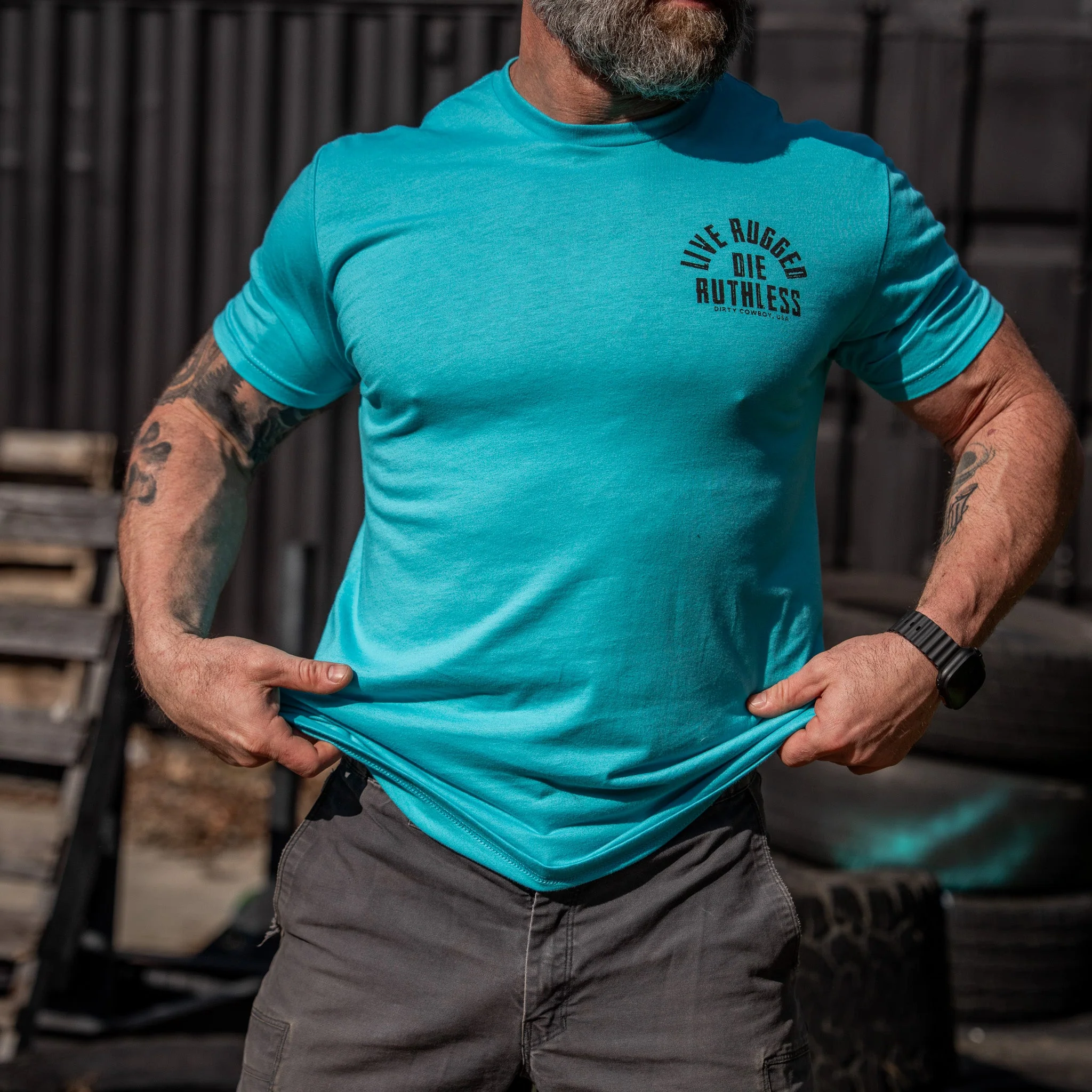 Live Rugged Die Ruthless Men's T-Shirt - Image 36