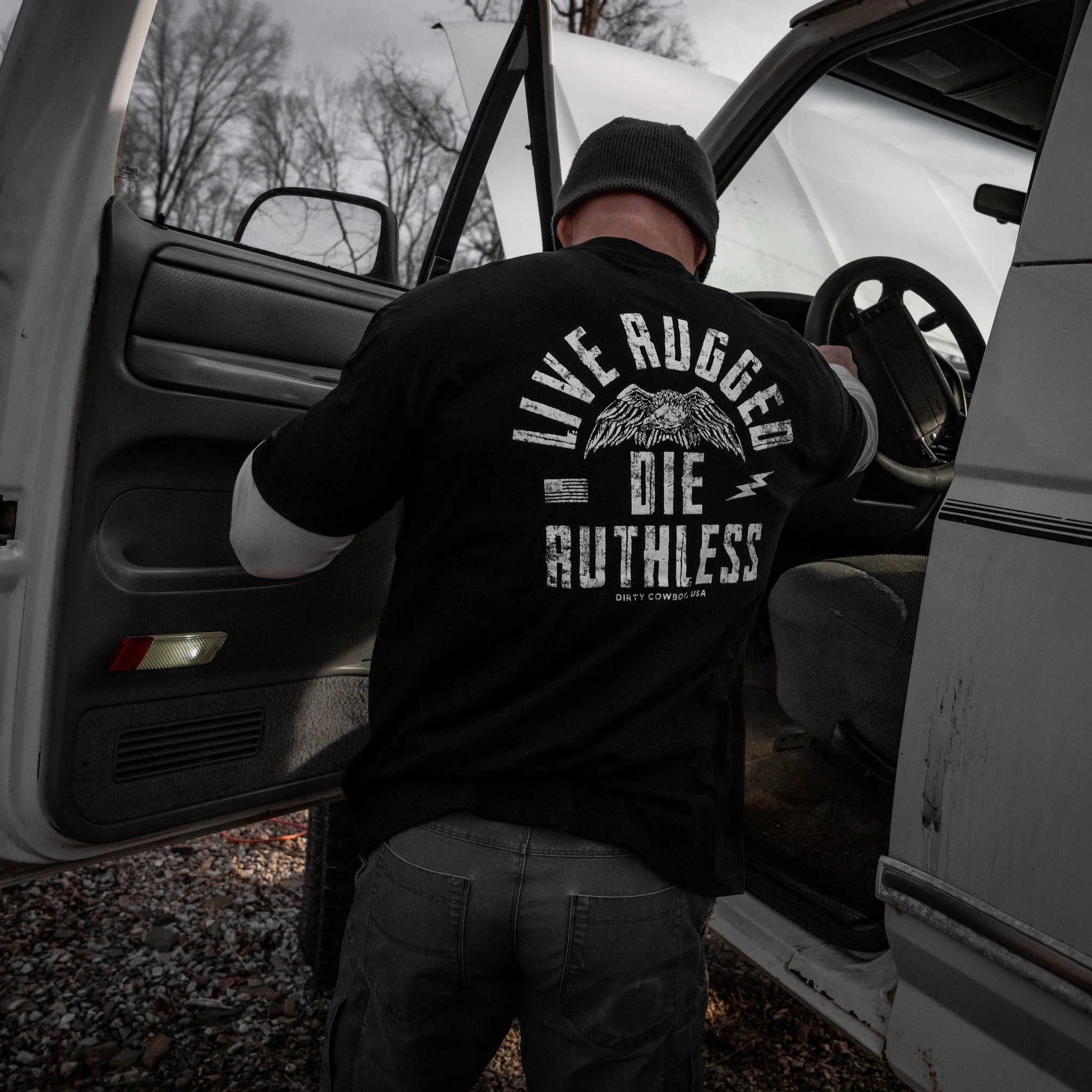 Live Rugged Die Ruthless Men's T-Shirt - Image 7
