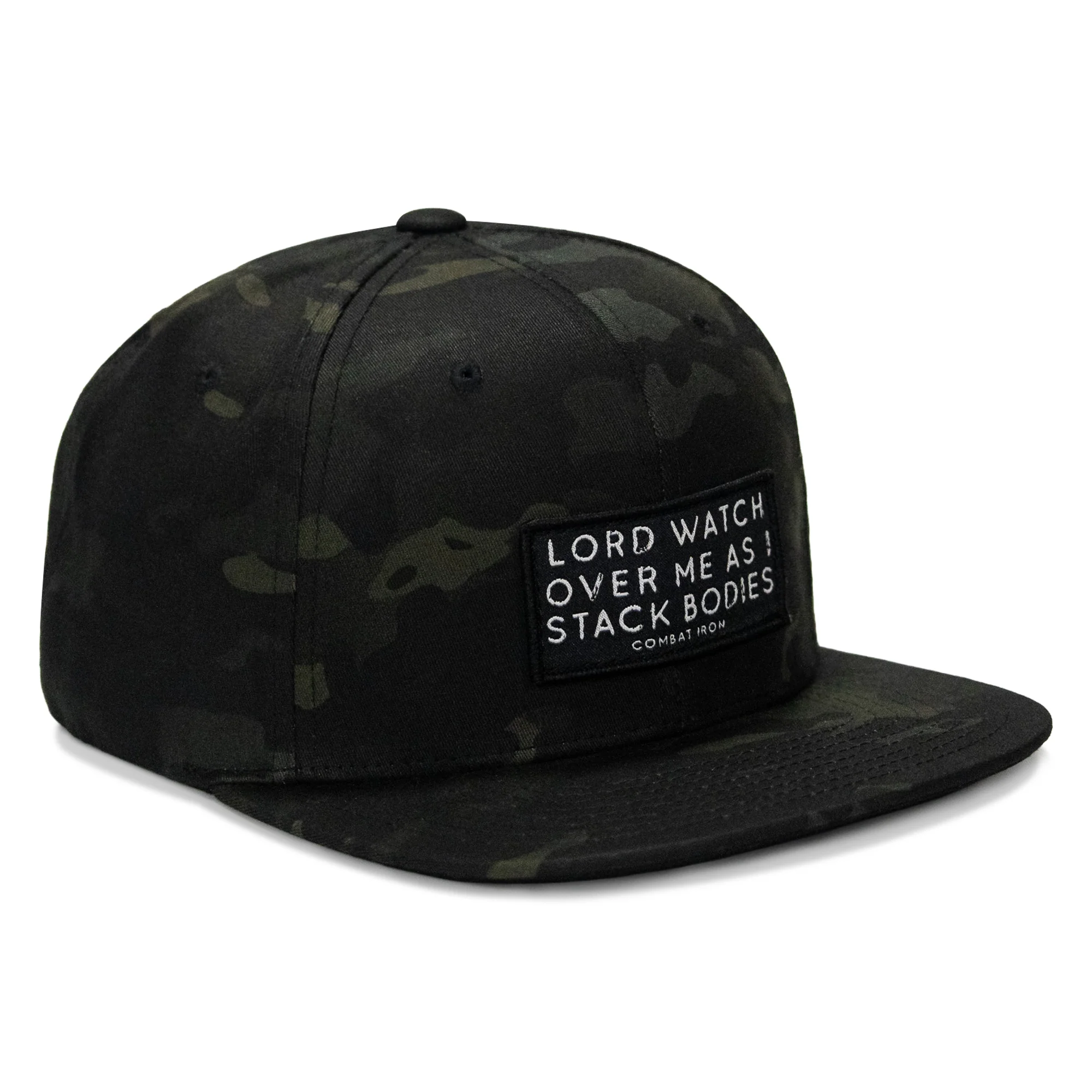 Lord Watch Over Me As I Stack Bodies Patch Flatbill Hat - Image 8