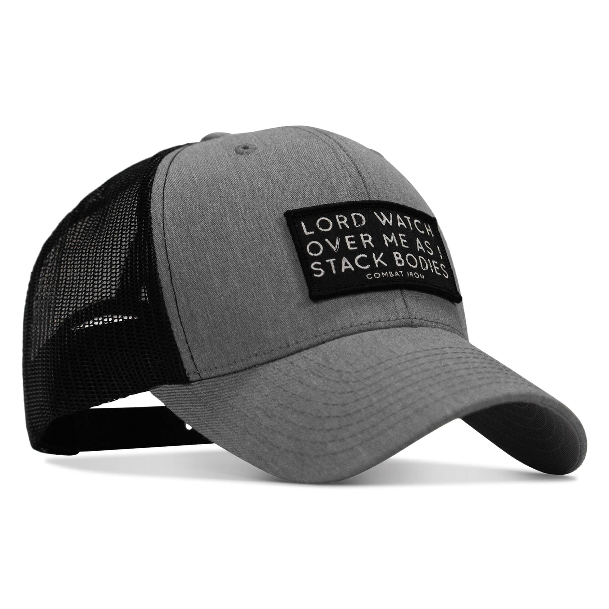 Lord Watch Over Me As I Stack Bodies Patch Snapback Hat - Image 6