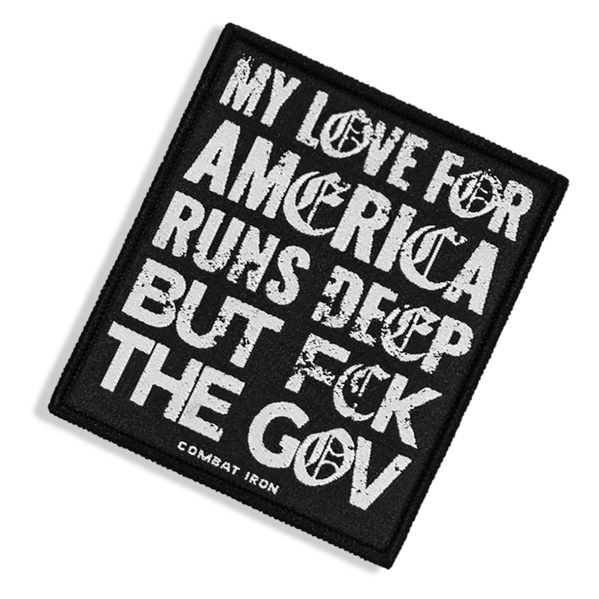 MY LOVE FOR AMERICA, FCK THE GOV VELCRO PATCH - Image 3