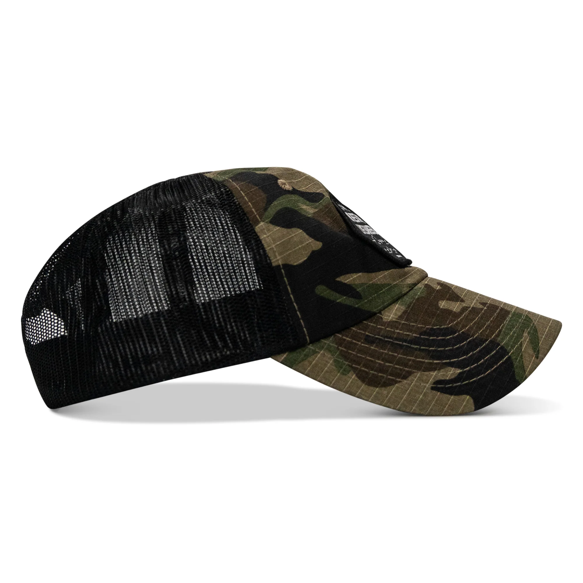No Hesitation. Live Dangerous Patch Tactical Ripstop Mesh Snapback Hat - Image 34