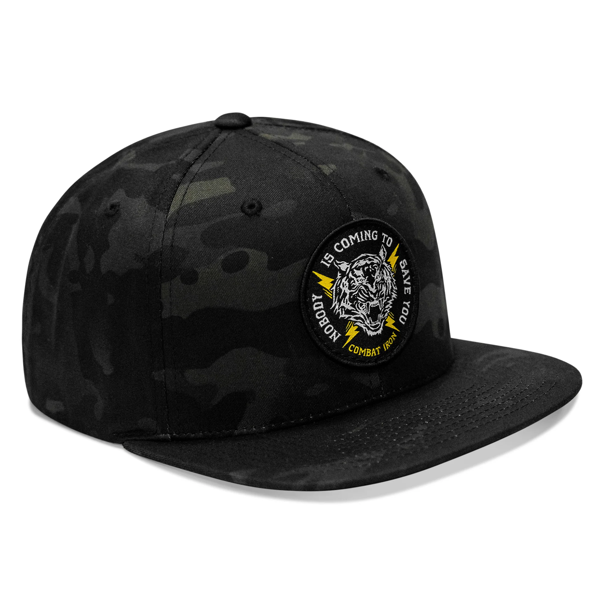 Nobody Is Coming To Save You FlatBill SnapBack Hat - Image 3