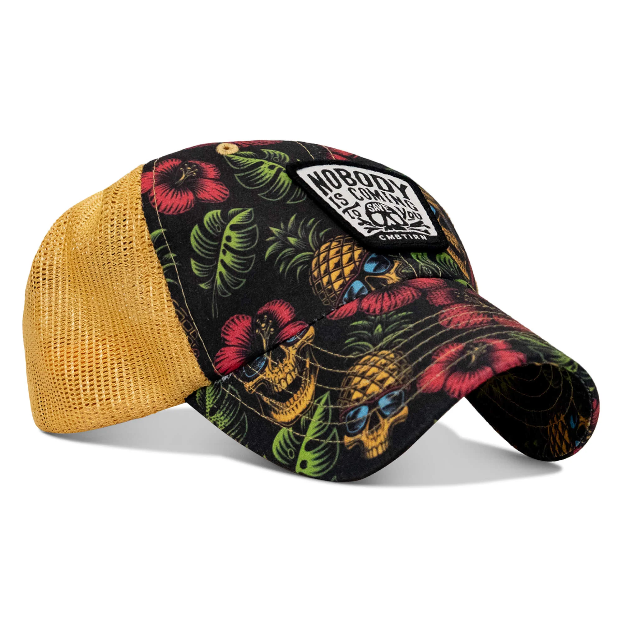 Nobody Is Coming To Save You Skull Patch Ripstop Snapback - Image 3