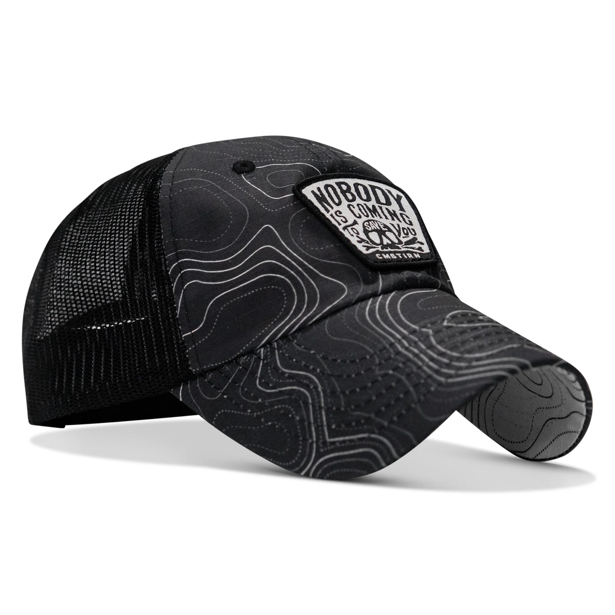 Nobody Is Coming To Save You Skull Patch Ripstop Snapback - Image 61