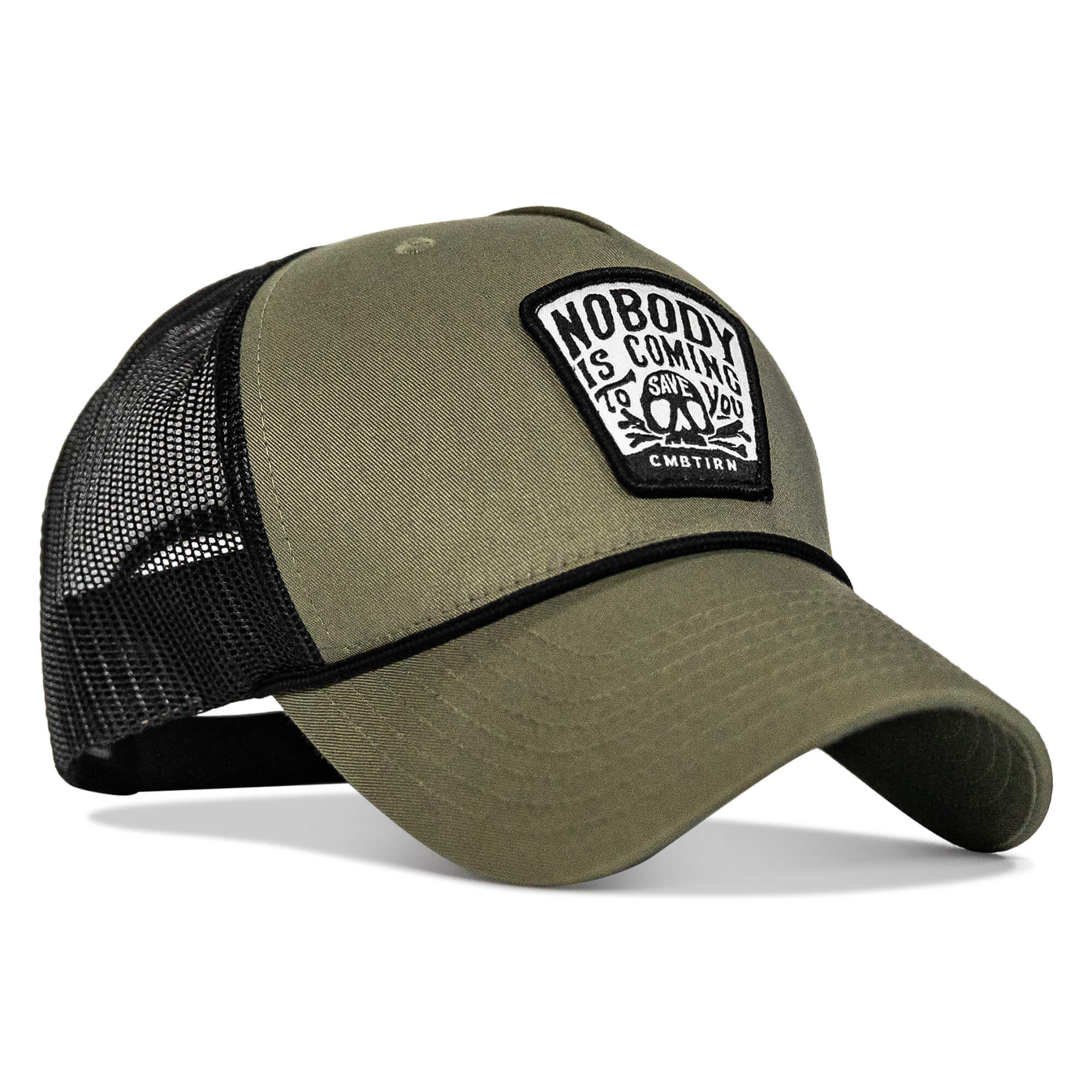 Nobody Is Coming To Save You Skull Patch Rope Snapback - Image 9