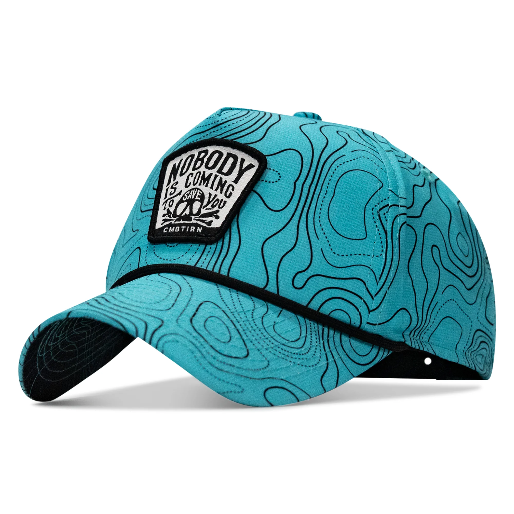 Nobody Is Coming To Save You Skull Patch Waterproof Weekender Snapback - Image 44