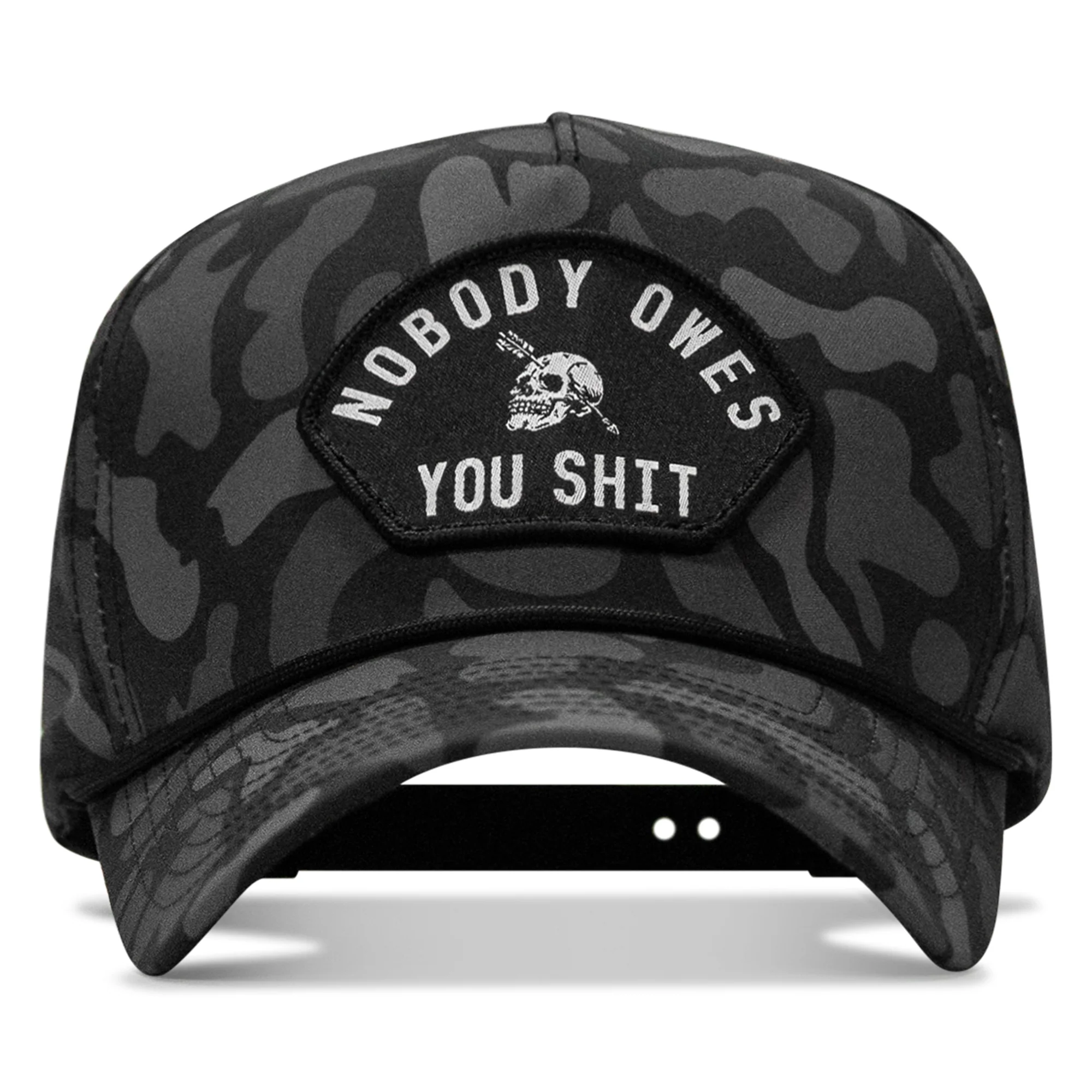 Nobody Owes You Shit 5 Pannel Rope Snapback Hat