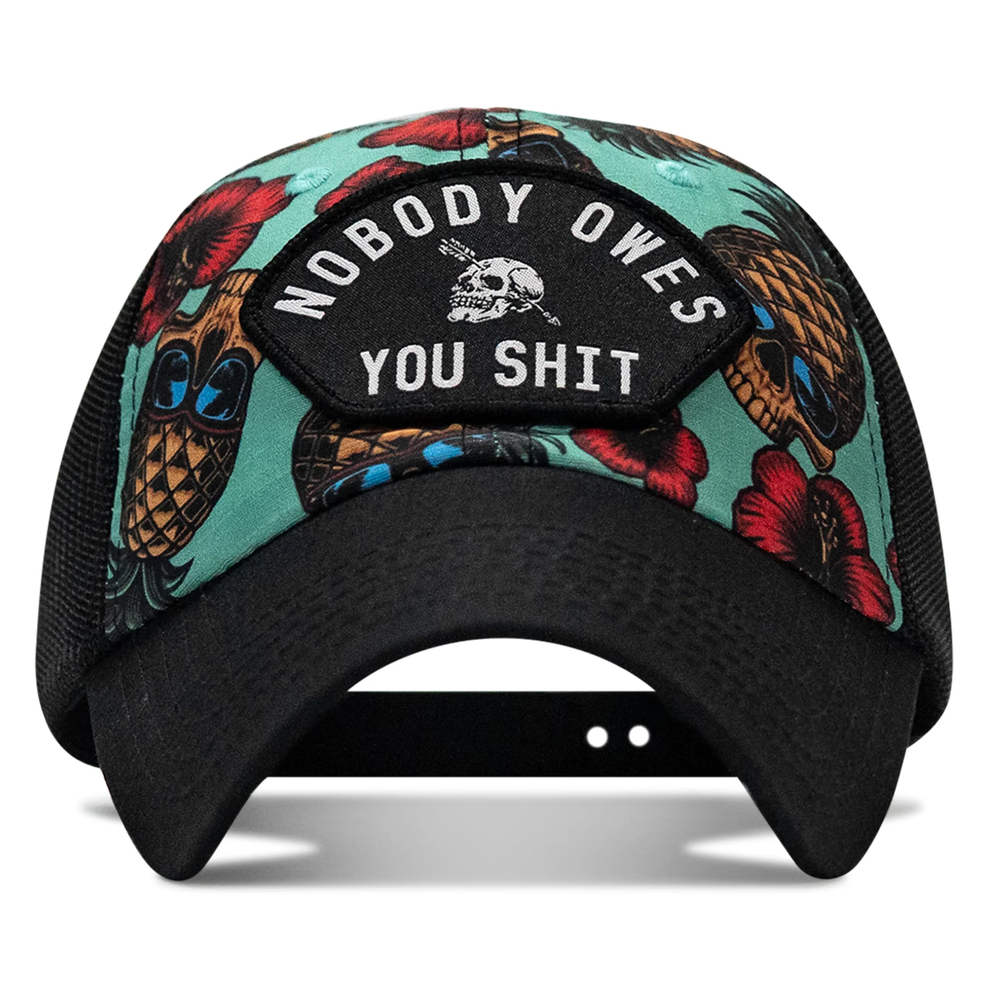 Nobody Owes You Shit Arched Patch Tactical Ripstop Mesh Snapback Hat - Image 103
