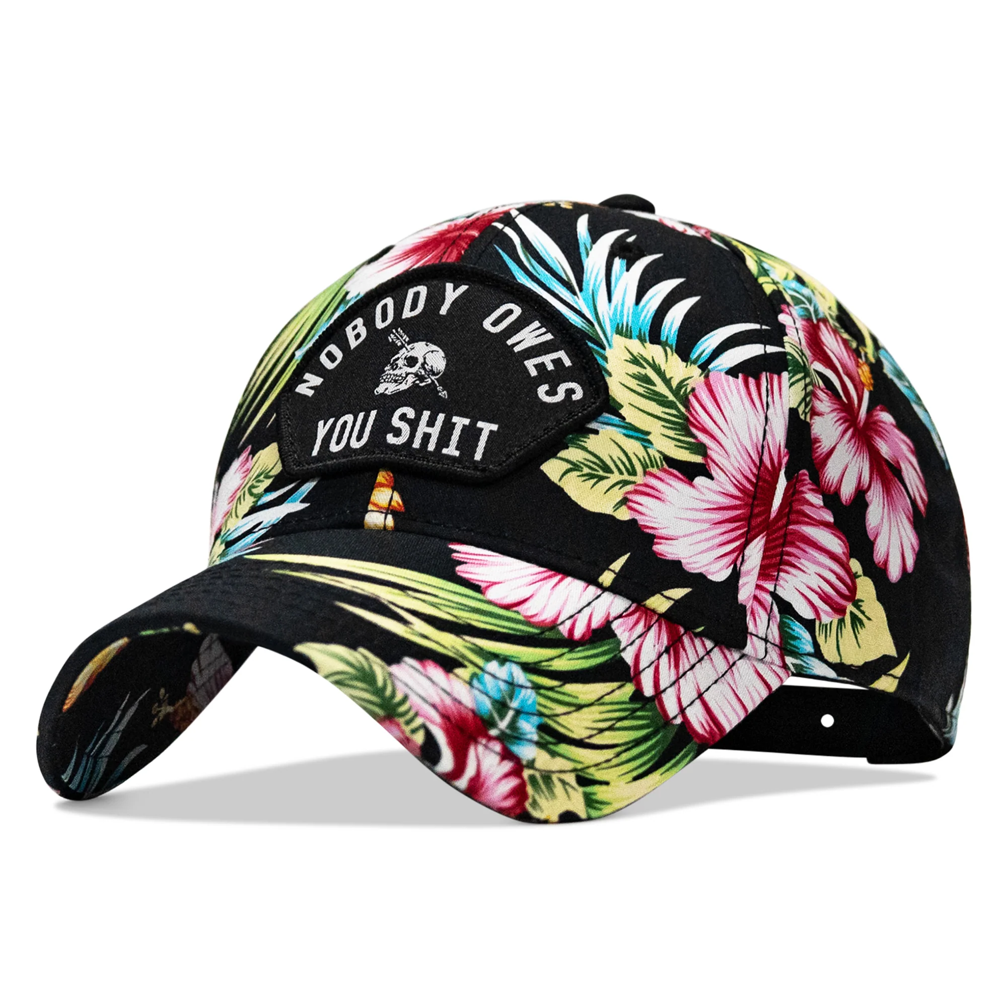 Nobody Owes You Shit Arched Skull Patch Snapback - Image 73
