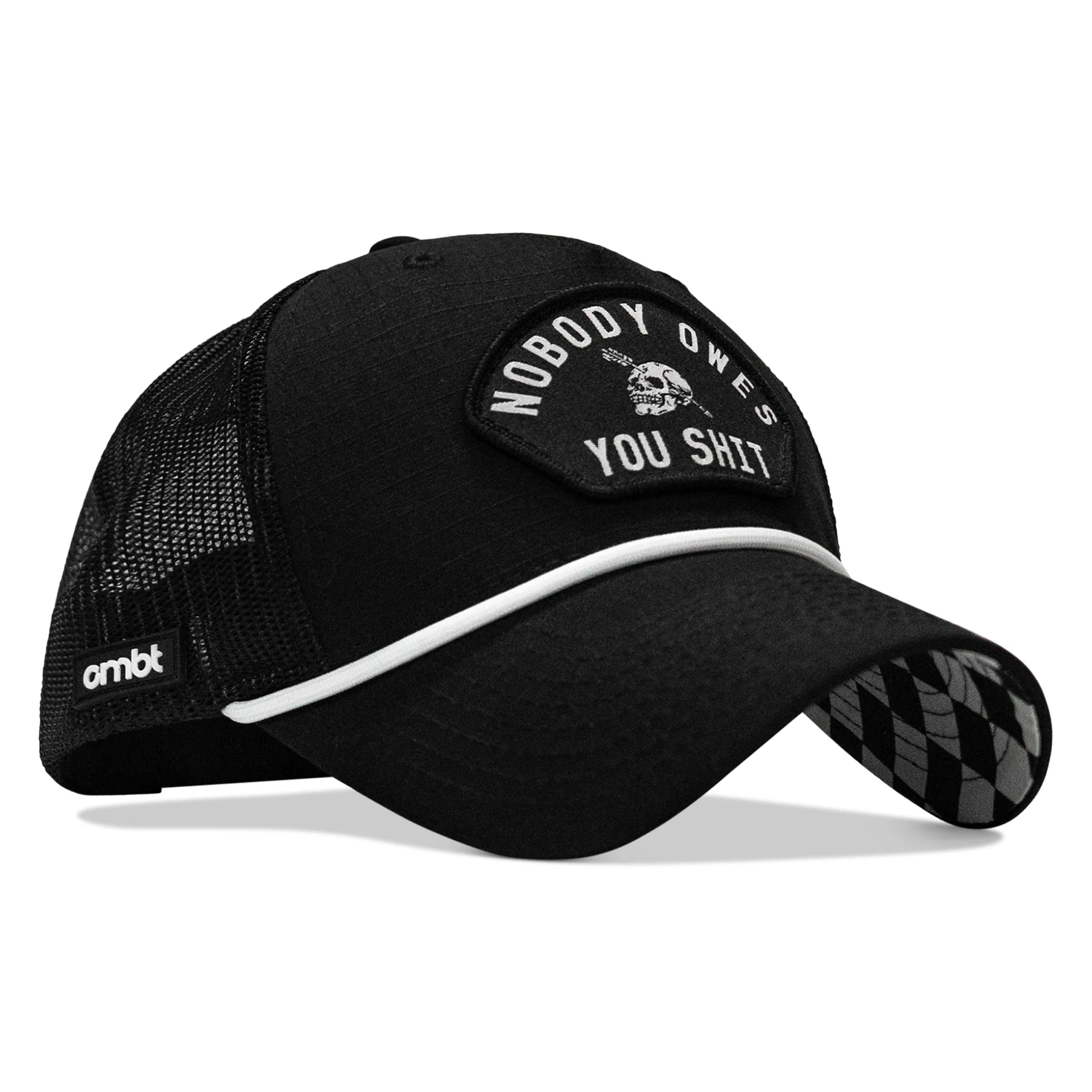 Nobody Owes You Shit Classic 5 Panel Ripstop Rope Snapback Hat - Image 4
