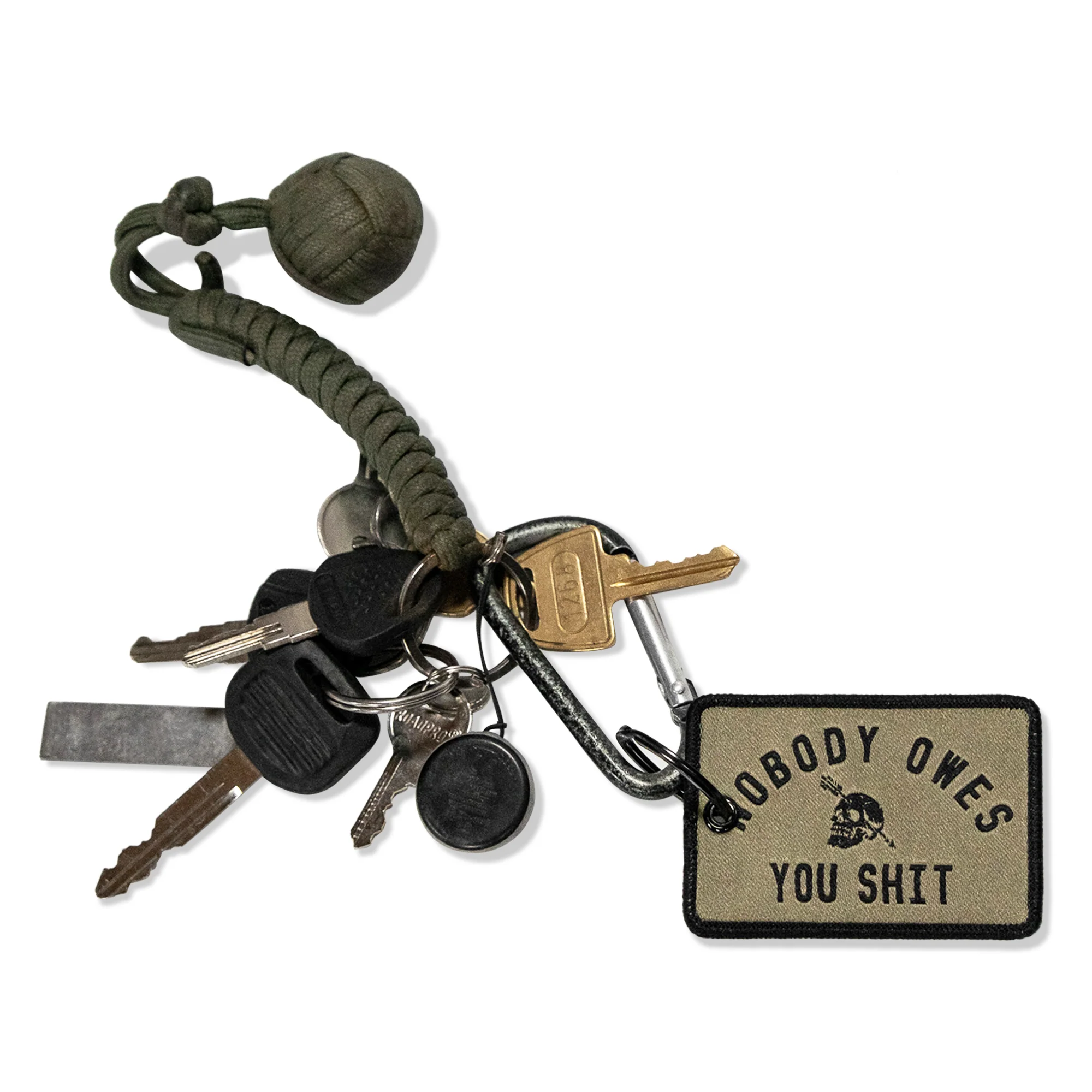 Nobody Owes You Shit Keychain - Image 3