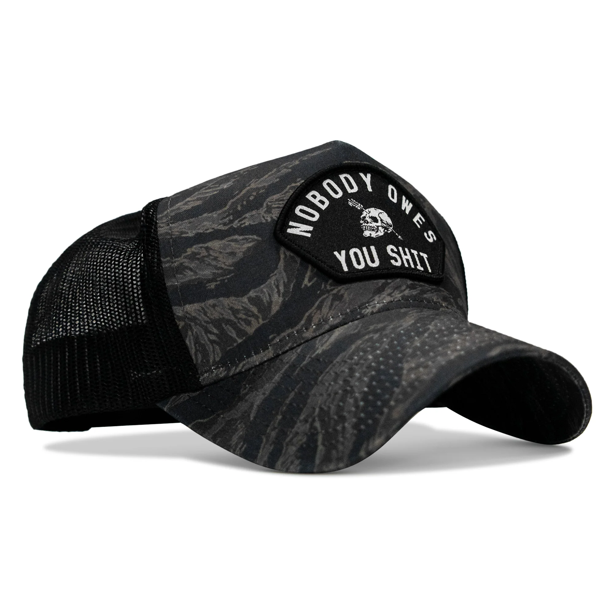 Nobody Owes You Shit Patch Five Panel Breacher Snapback Hat - Image 2