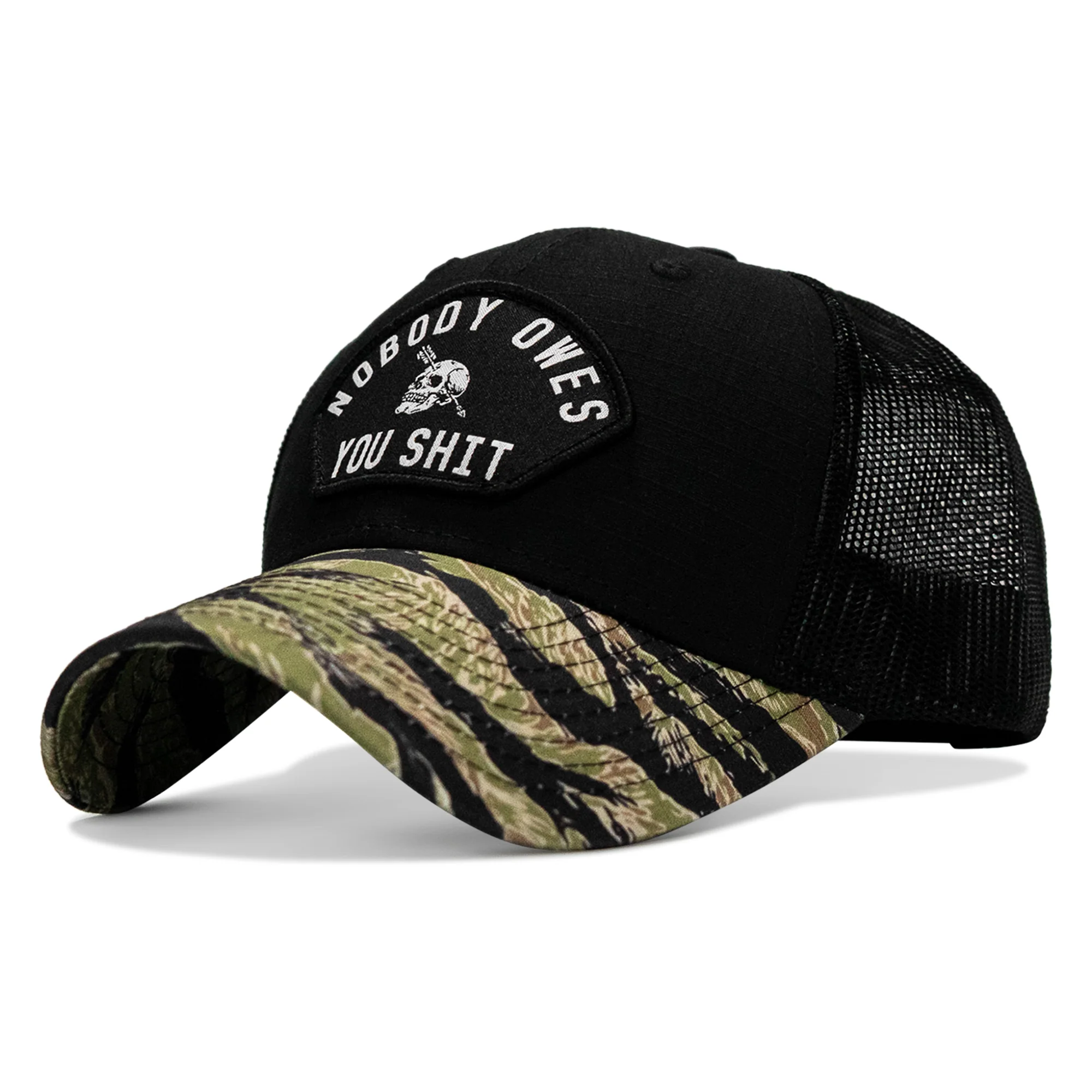 Nobody Owes You Shit Patch Original Ripstop Snapback Hat - Image 11