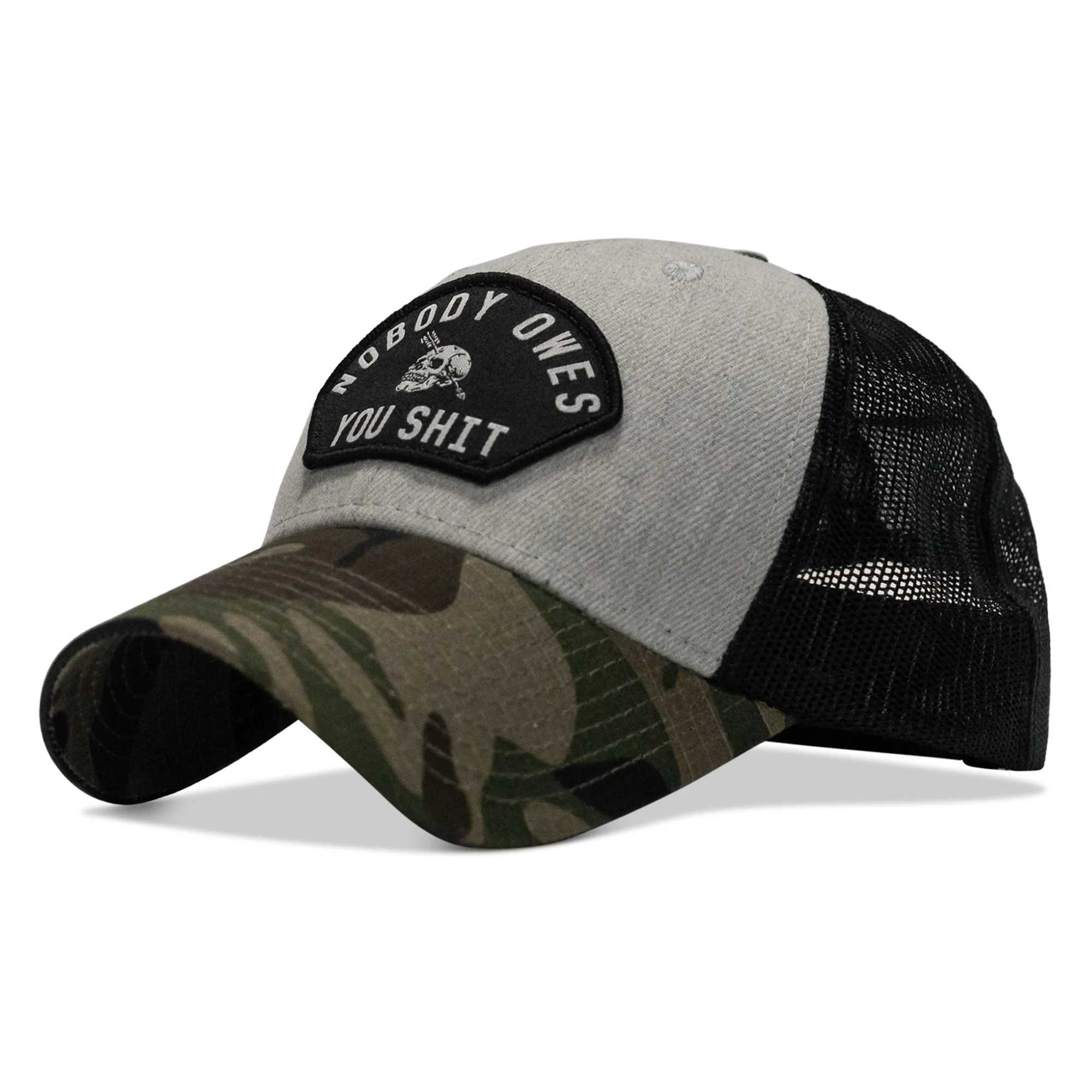 Nobody Owes You Shit Patch Original Ripstop Snapback Hat - Image 27