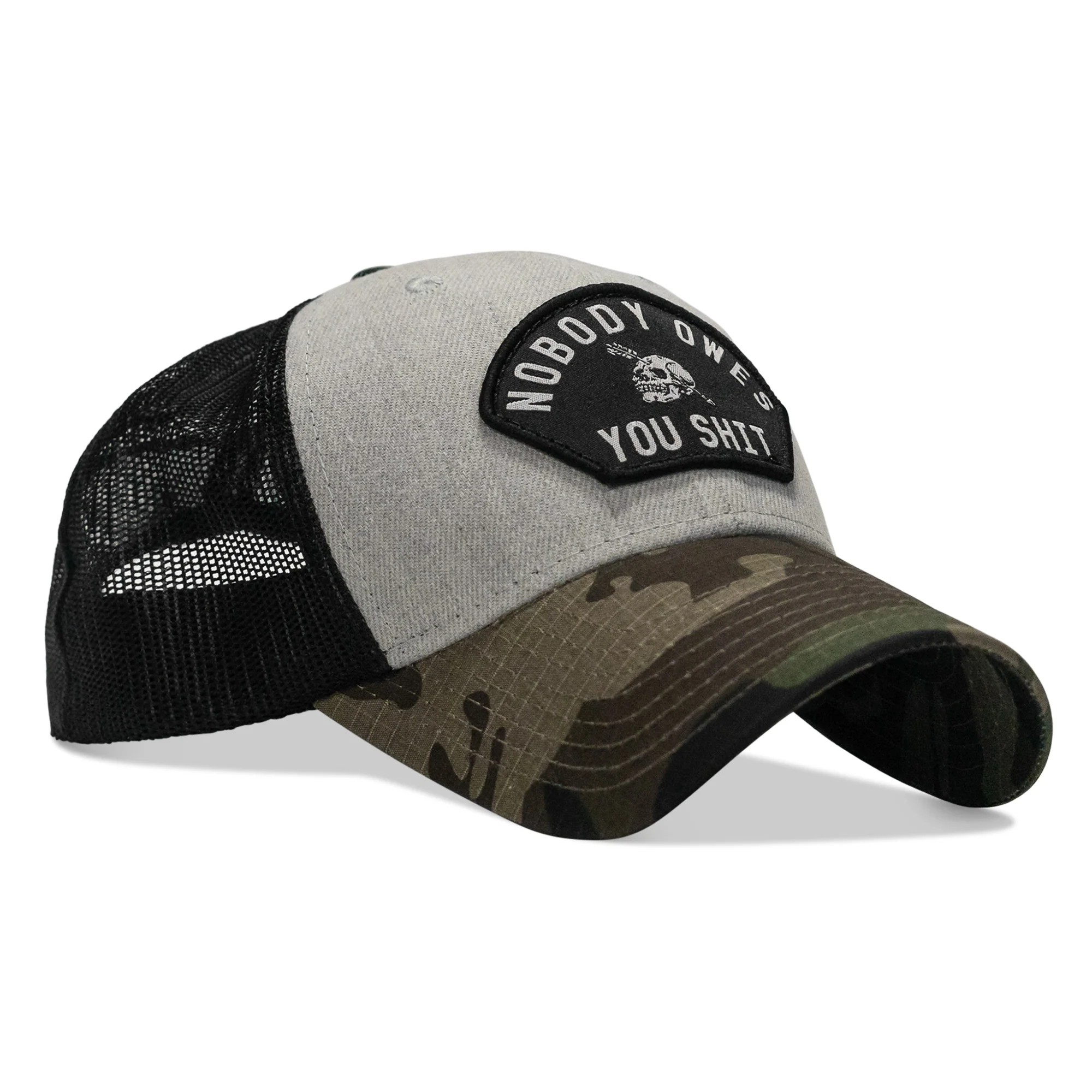 Nobody Owes You Shit Patch Original Ripstop Snapback Hat - Image 28
