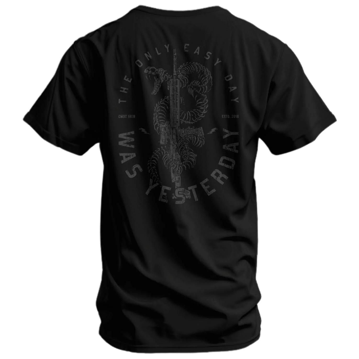 Only Easy Day Was Yesterday Rifle Men's T-Shirt - Image 3