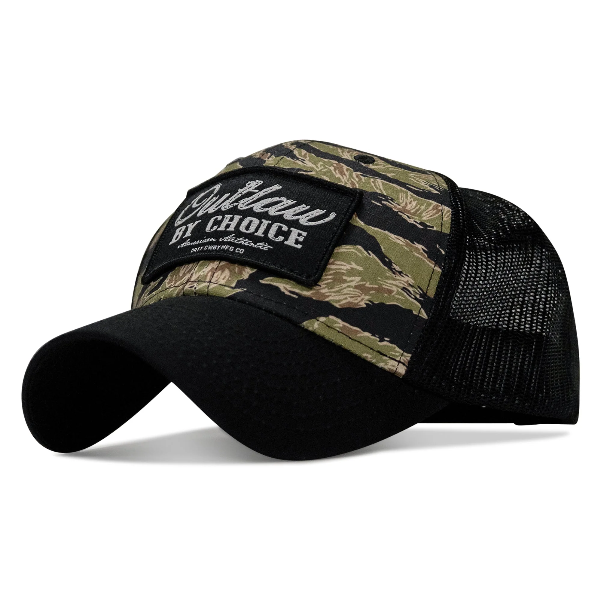 Outlaw By Choice Patch Original Ripstop Classic Snapback Hat - Image 12