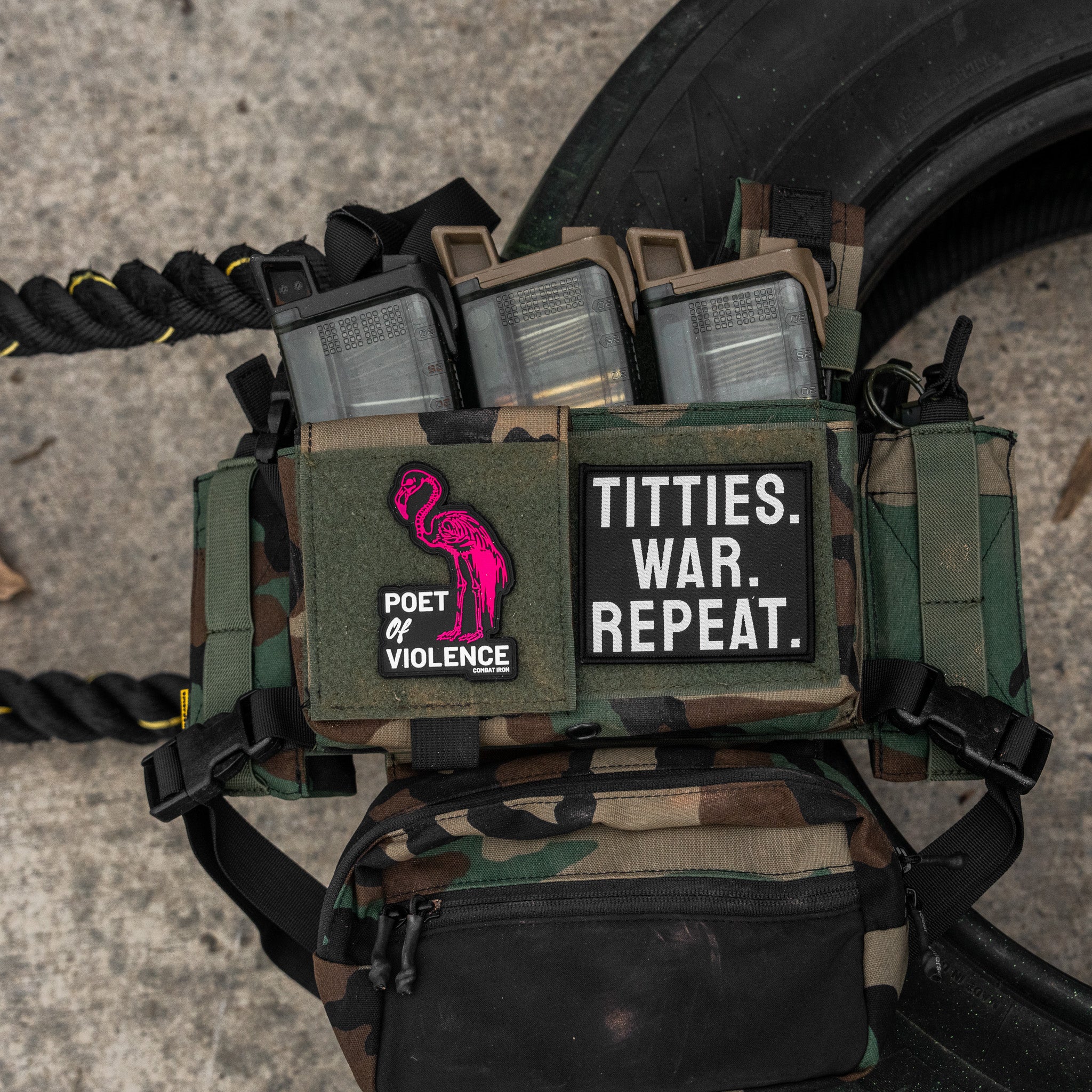 Poet Of Violence PVC Patch - Image 3