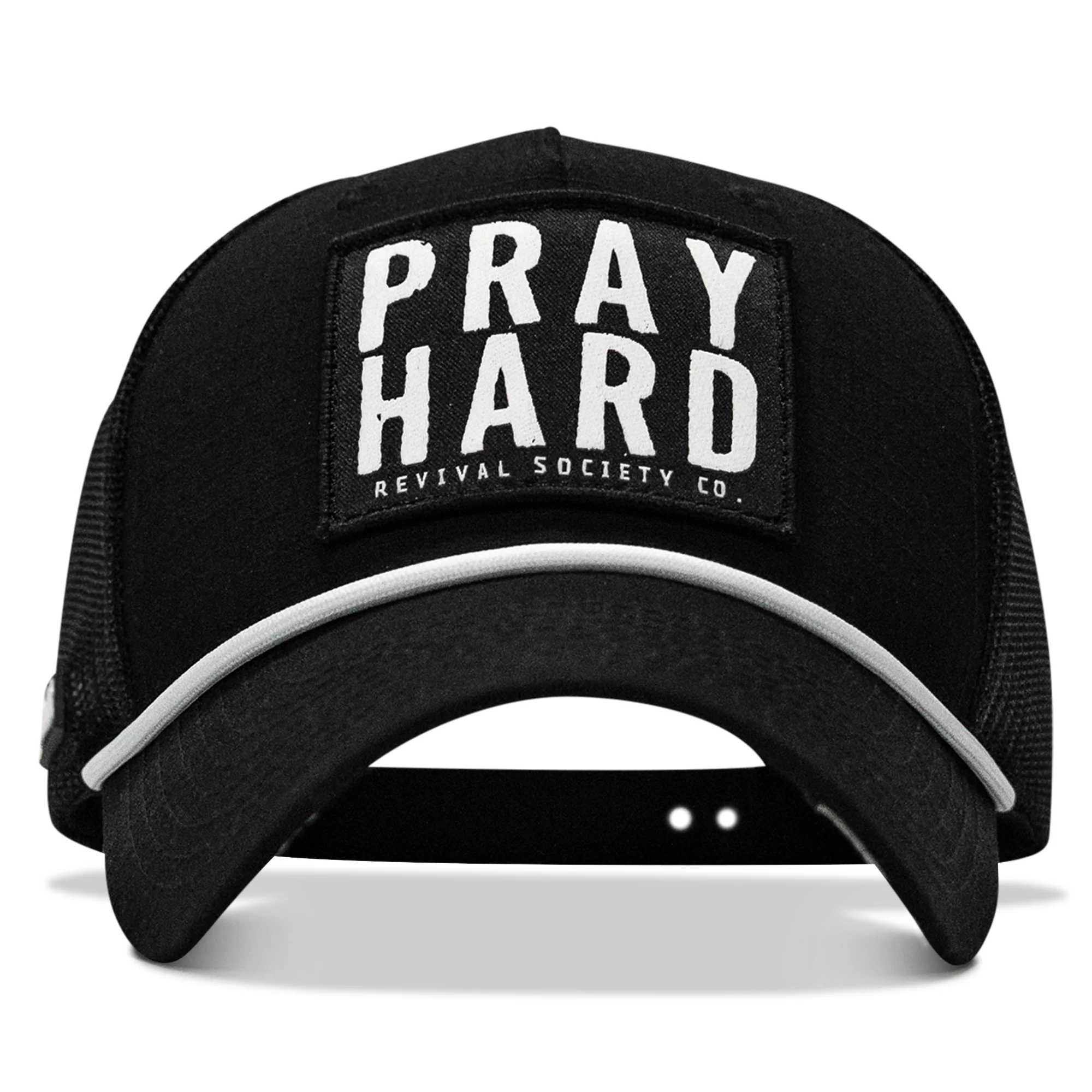 Pray Hard Classic 5 Panel Ripstop Rope Snapback Hat