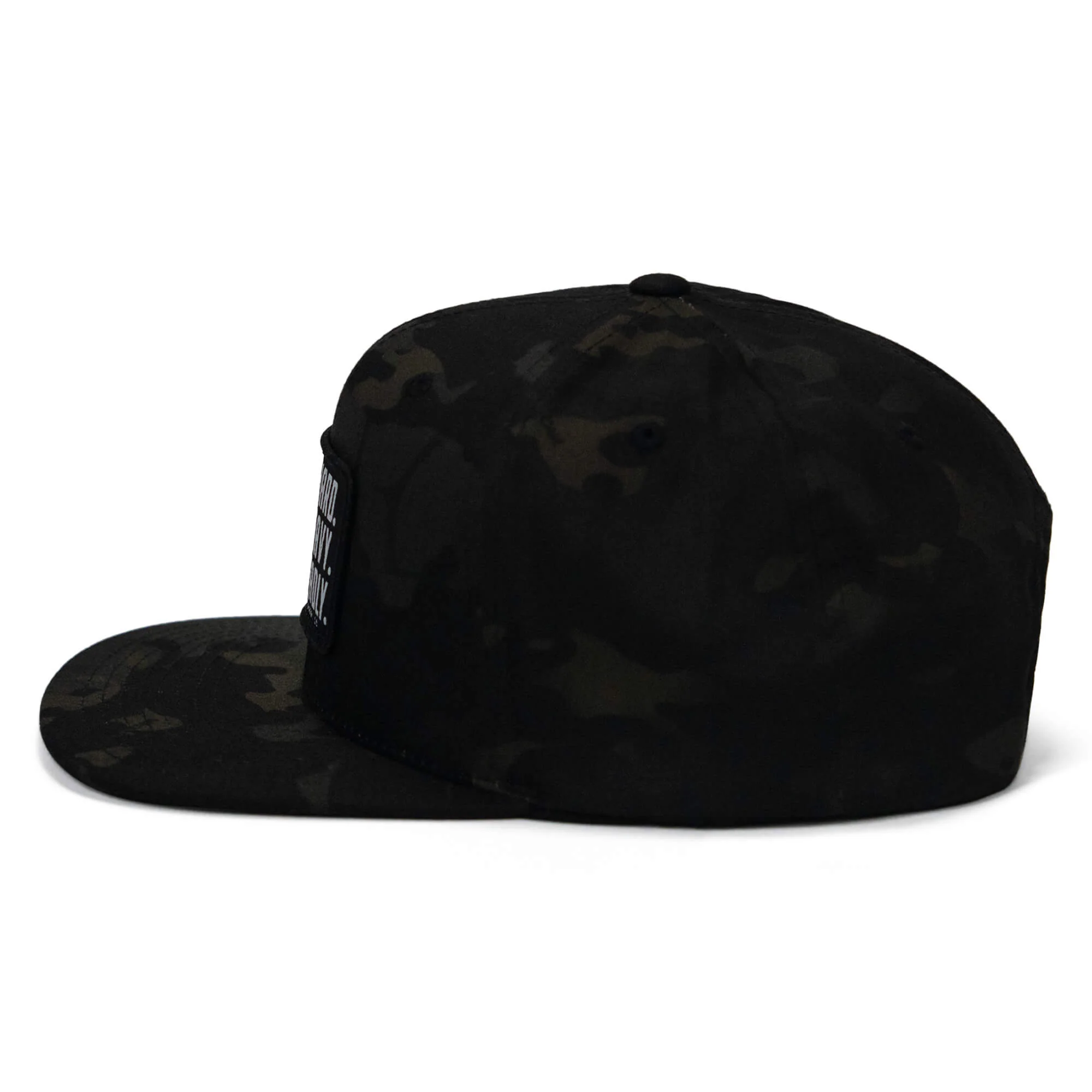 Pray Hard. Lift Heavy. Stay Deadly. Flat Bill SnapBack Hat - Image 6