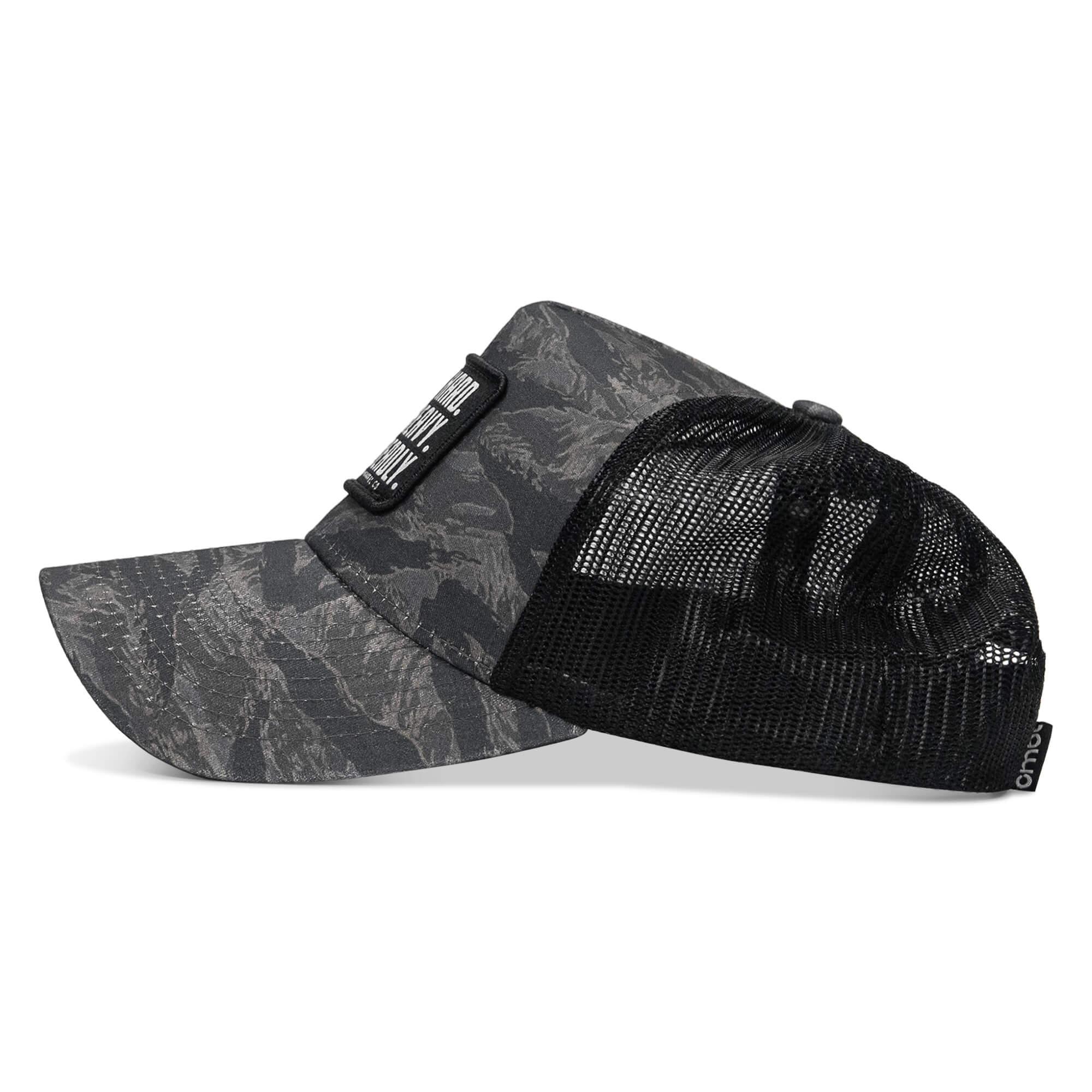 Pray Hard. Lift Heavy. Stay Deadly. Patch Five Panel Breacher Snapback Hat - Image 5