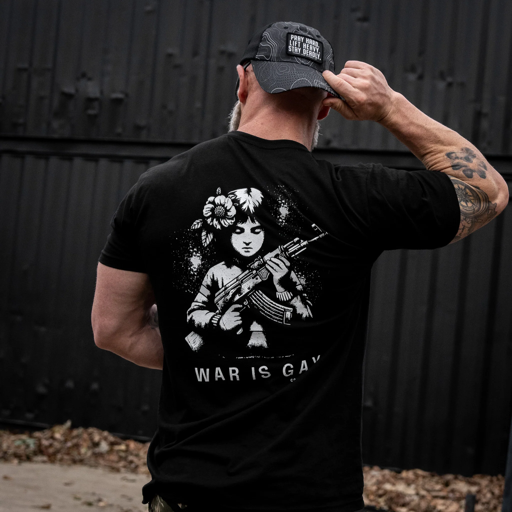 Pray Hard. Lift Heavy. Stay Deadly. Patch Tactical Ripstop Mesh Snapback Hat - Image 53