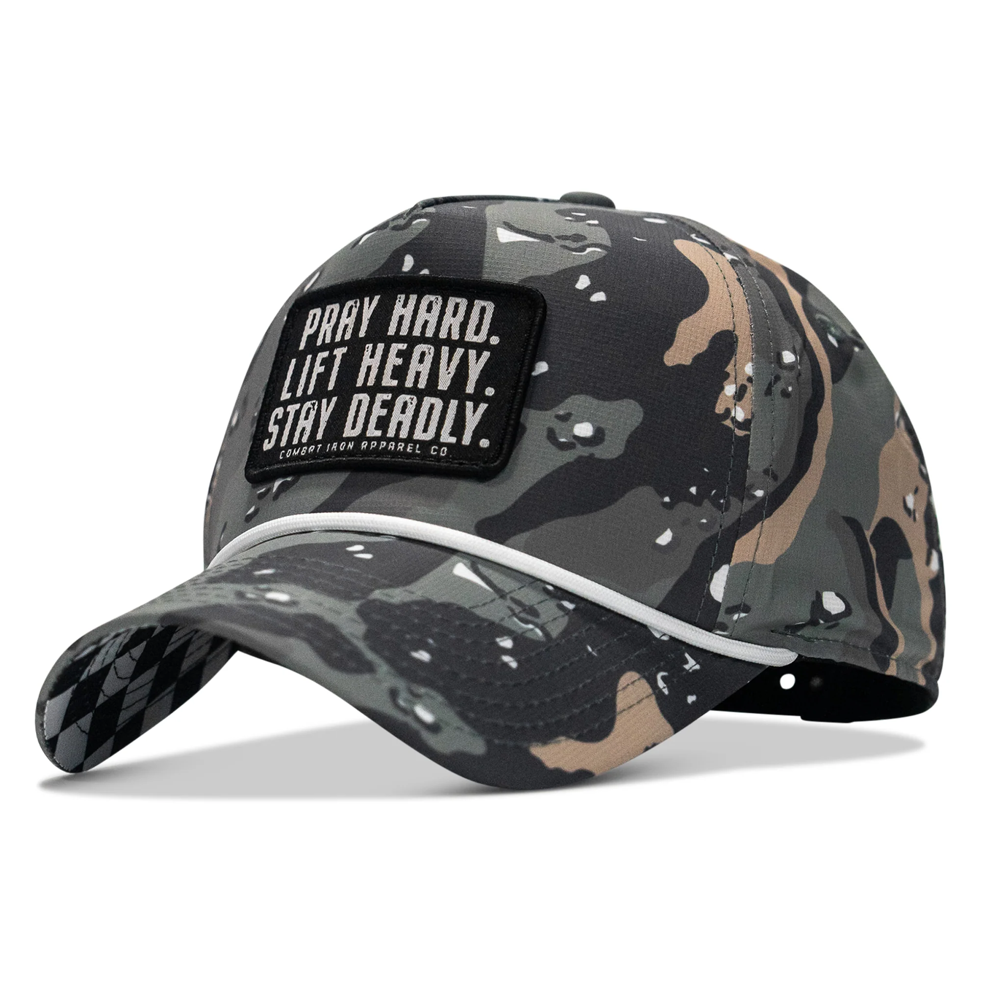 Pray Hard. Lift Heavy. Stay Deadly. Patch Waterproof Weekender Snapback - Image 15