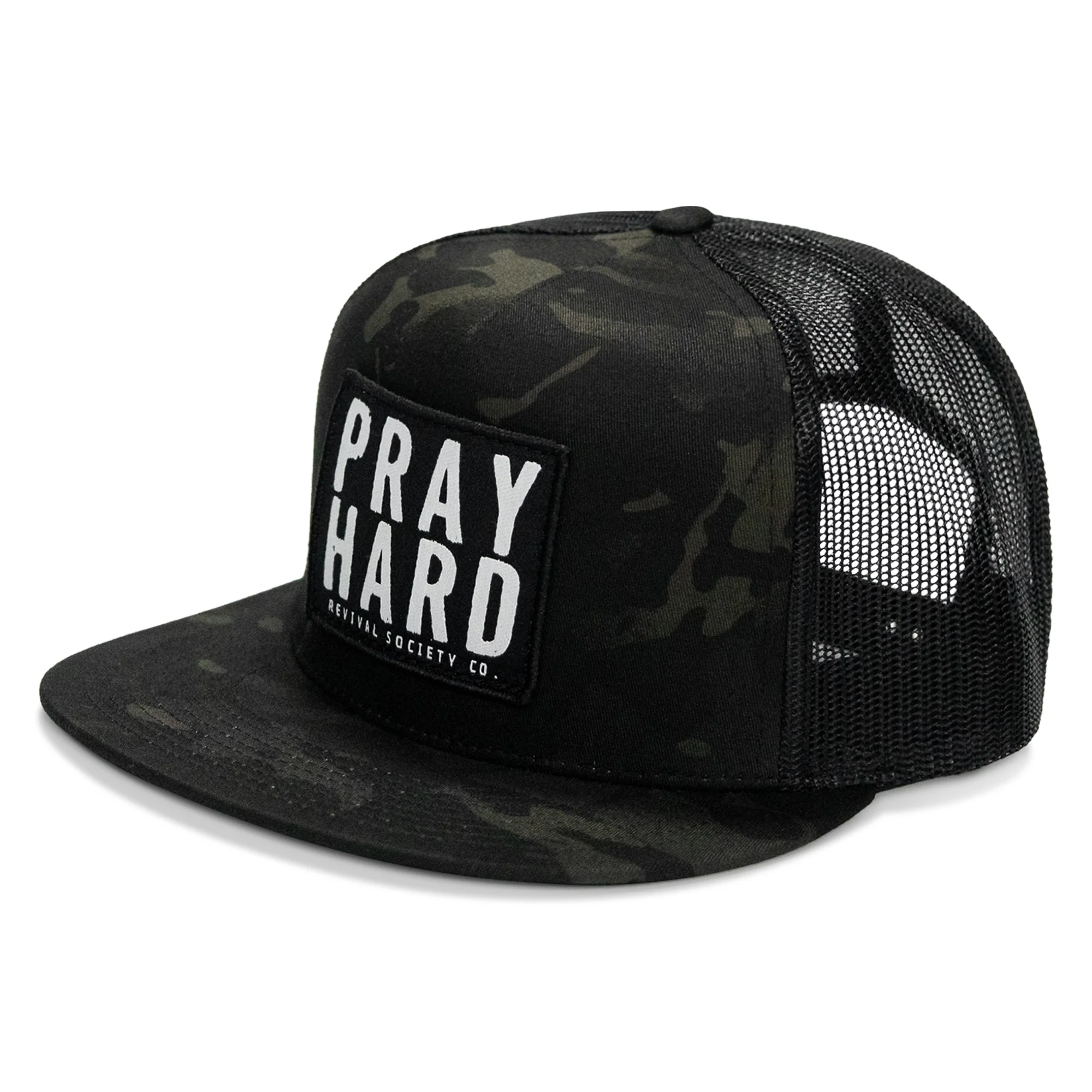 Pray Hard Patch Flatbill Hat - Image 12
