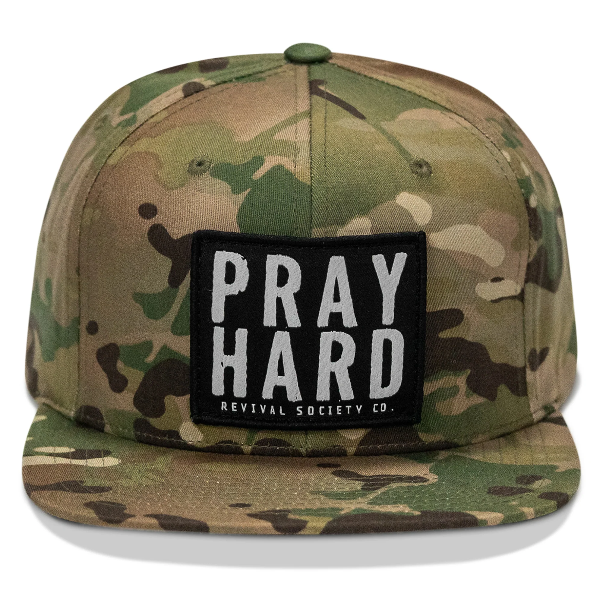 Pray Hard Patch Flatbill Hat - Image 46