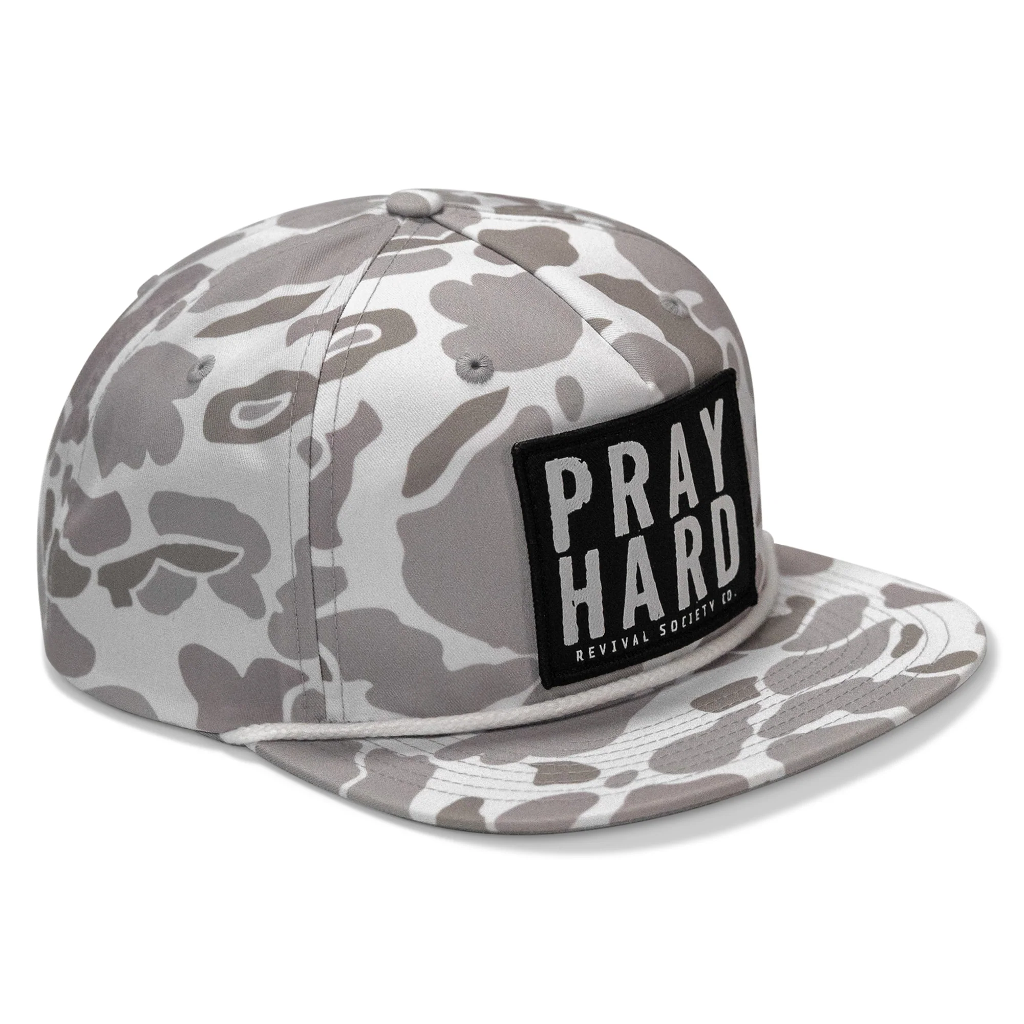 Pray Hard Patch Flatbill Hat - Image 55