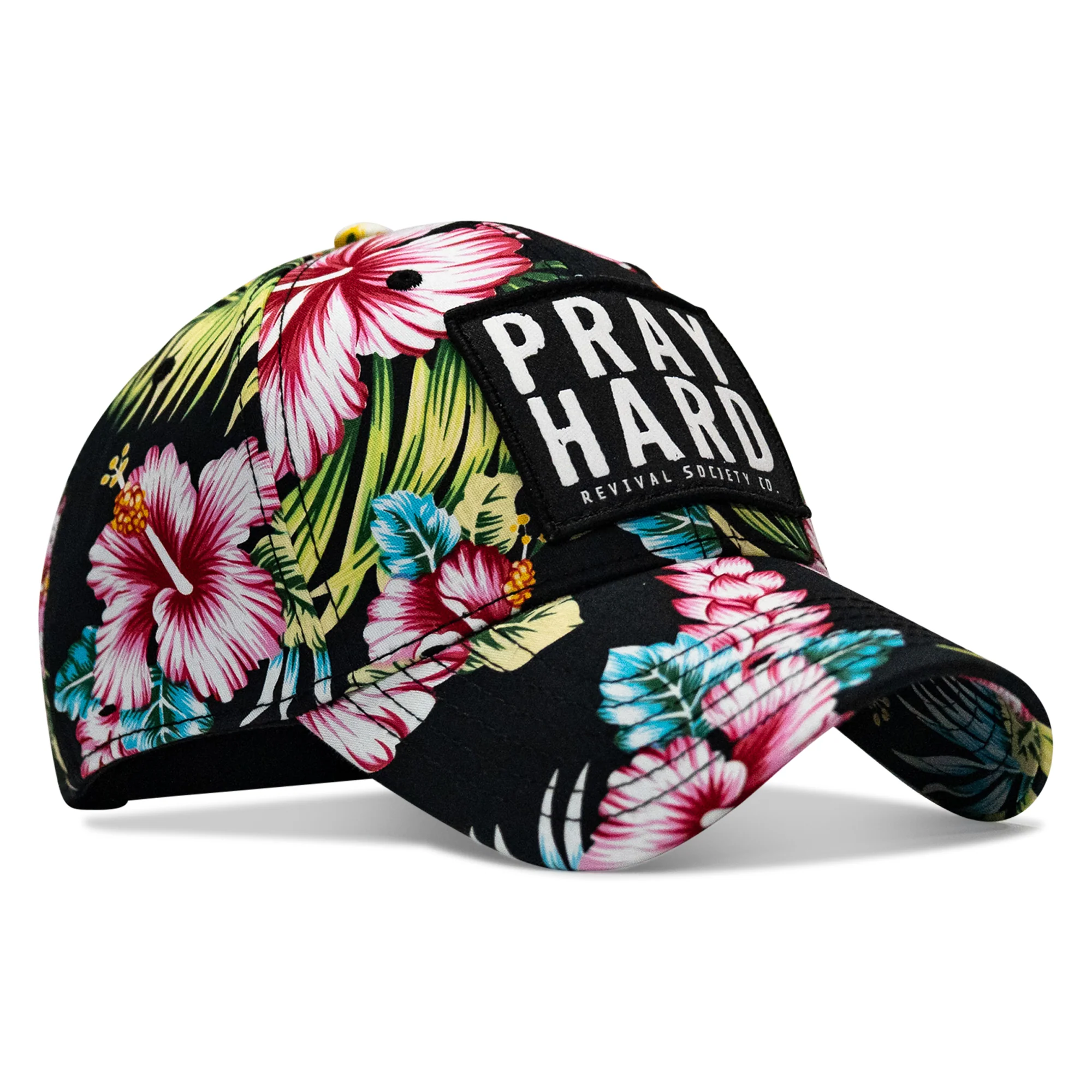 Pray Hard Patch Snapback Hat - Image 18